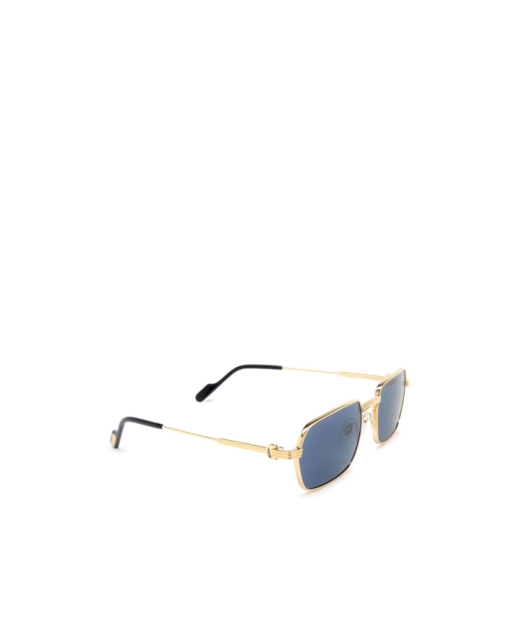 Cartier Rectangle Frame Sunglasses In Blue