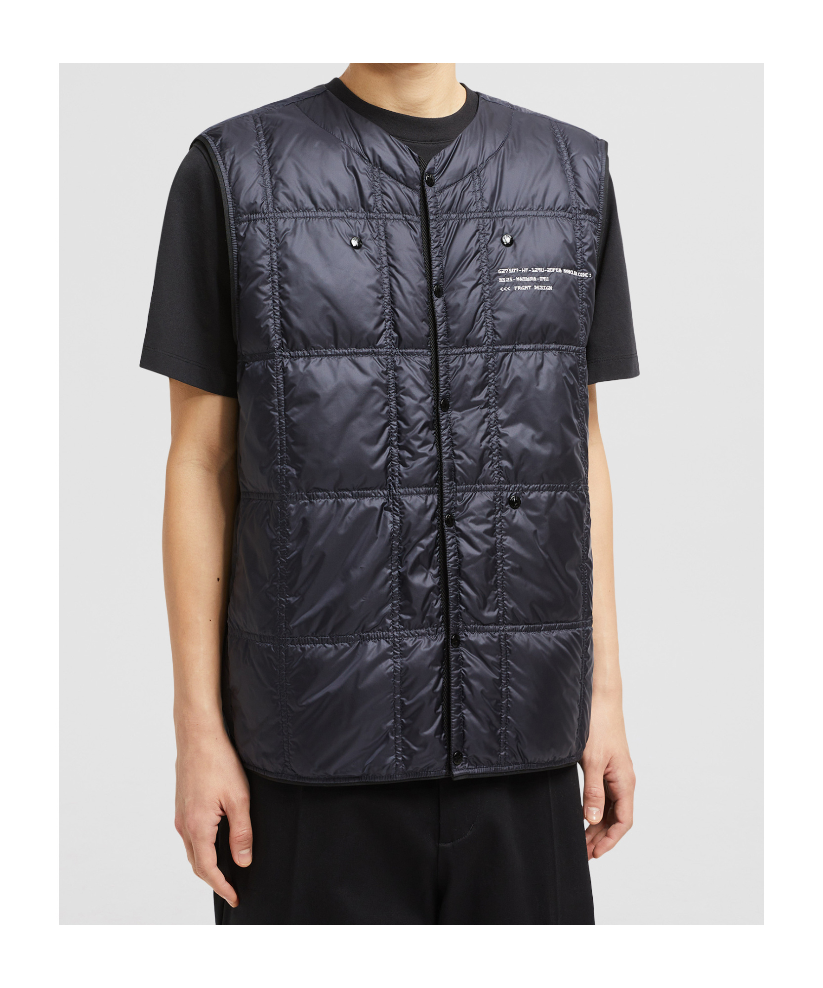 Shop Moncler X Frgmt Vaile Packable Down Gilet In Blue