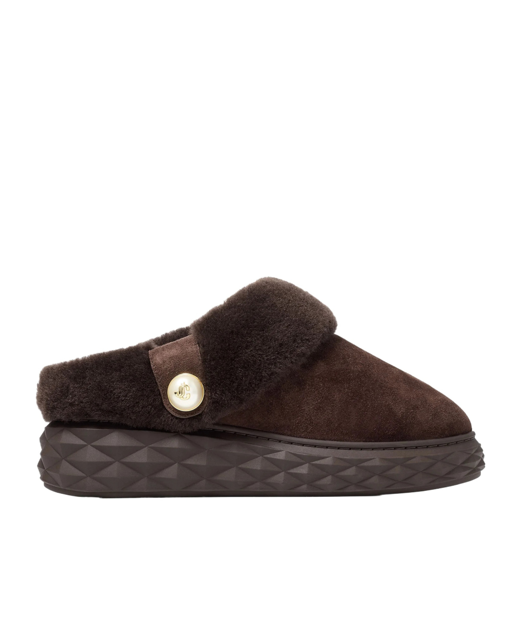 Jimmy Choo Round-toe Mules In Brown