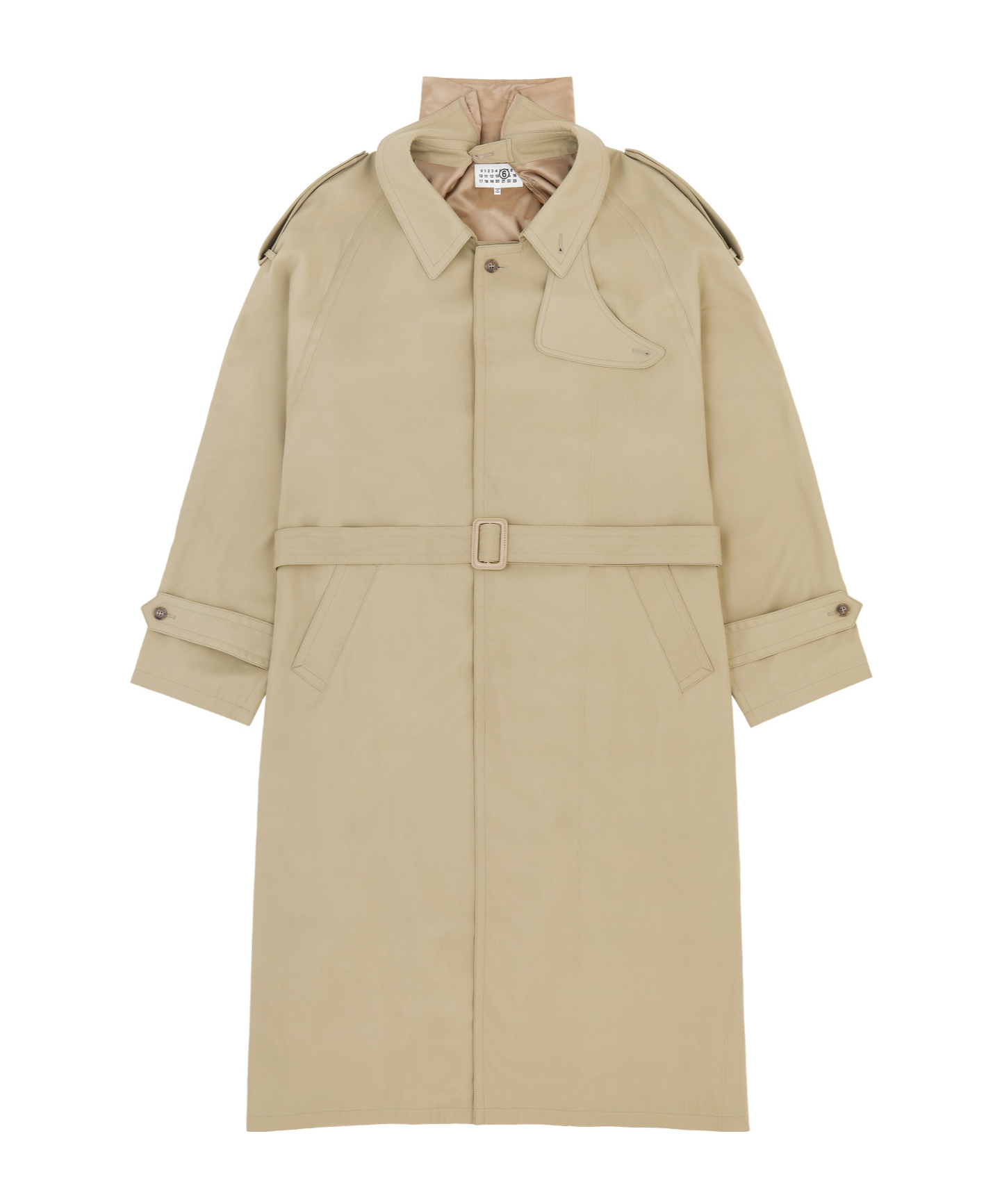 Mm6 Maison Margiela Dual Wear Trench Coat In Gray