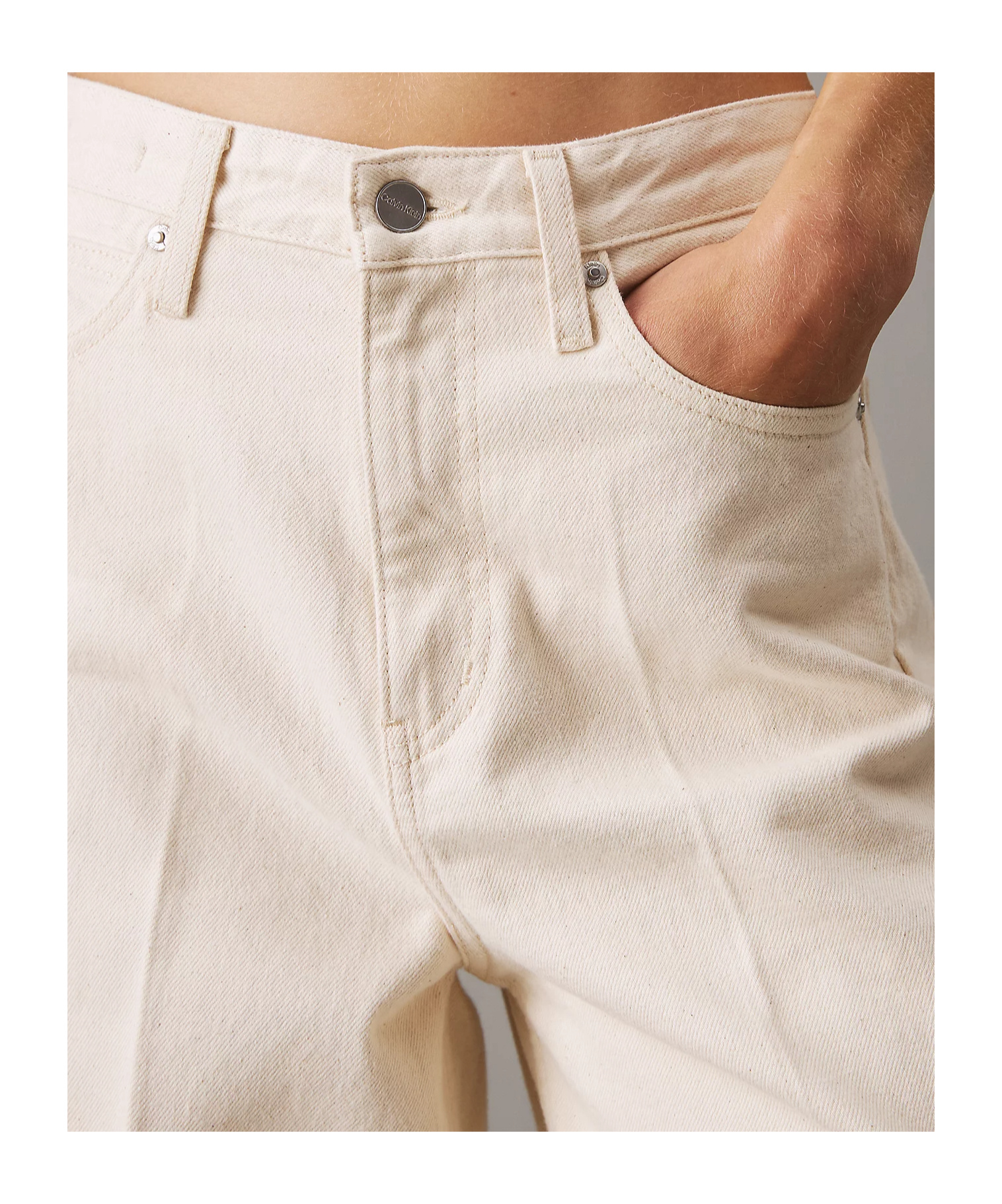 CALVIN KLEIN APPLIQUÉ WIDE-LEG JEANS