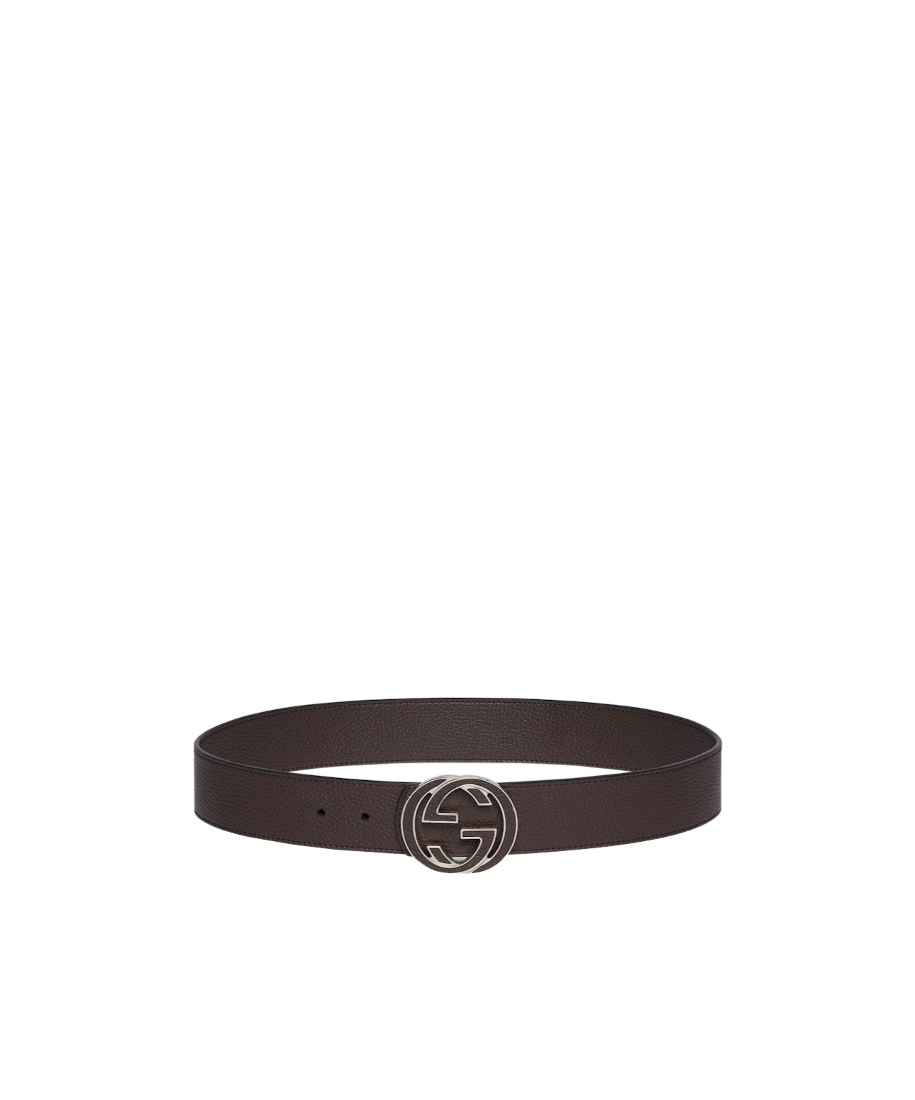 Gucci Reversible Belt With Interlocking G Buckle In Black