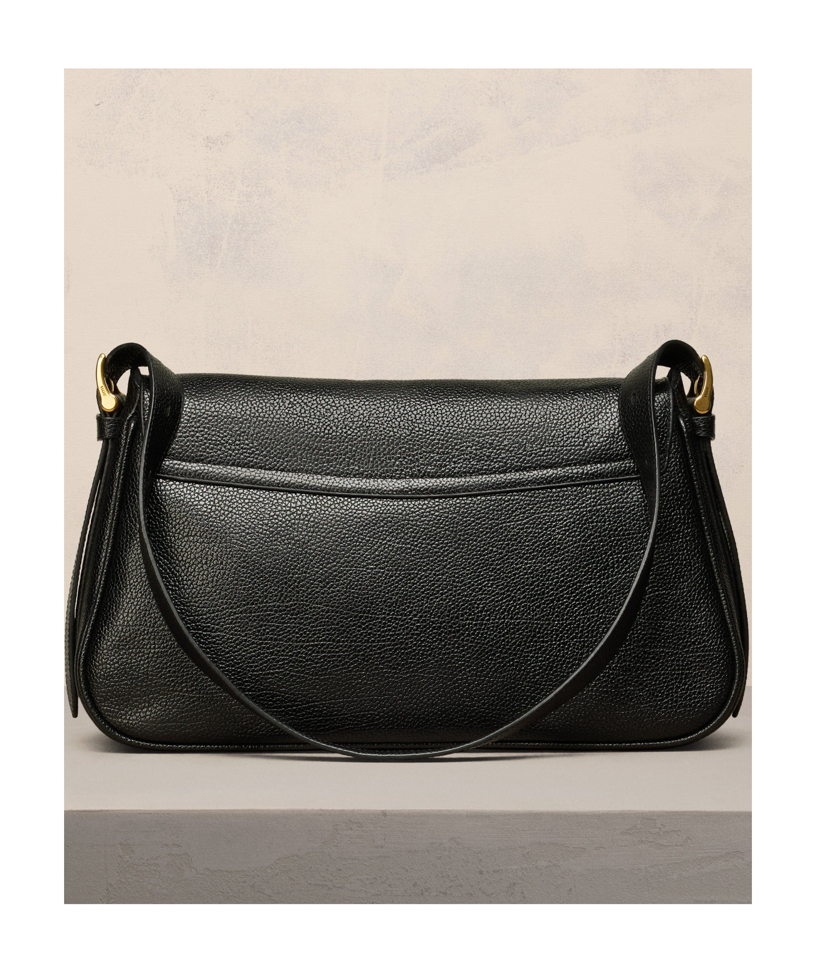 Shop Ami Alexandre Mattiussi Paname Shoulder Bag In Black