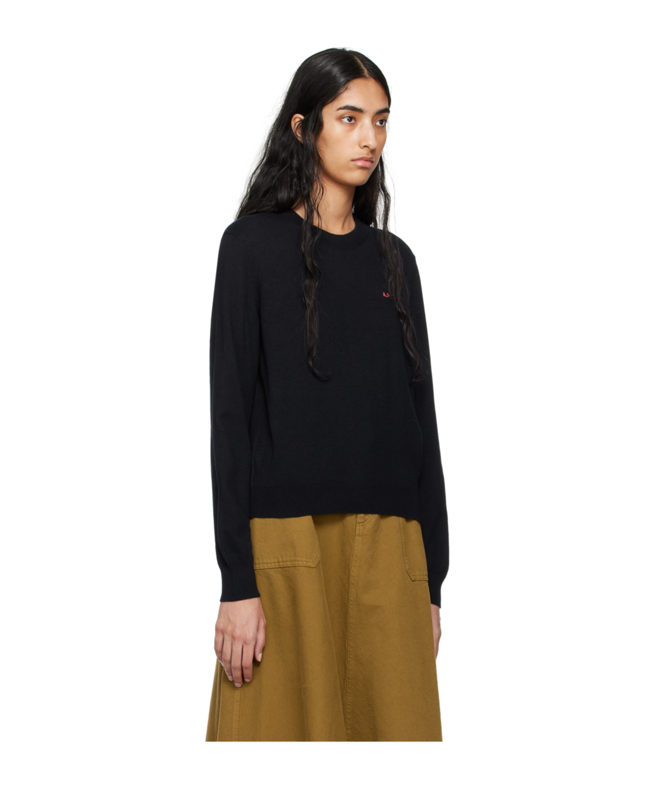 Apc Victoria Round-neck Sweater In Black