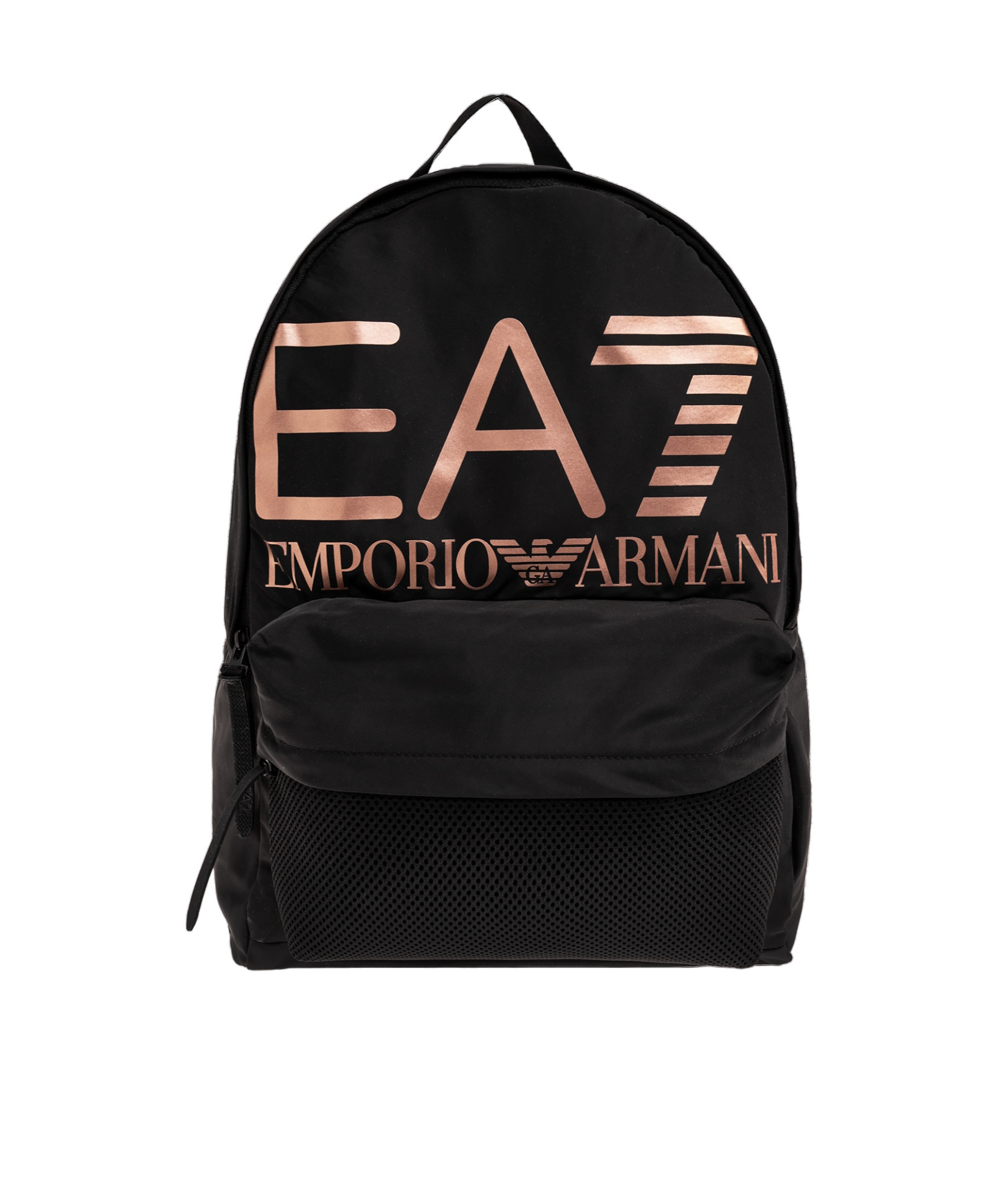 Ea7 Logo Print Backpack In Black