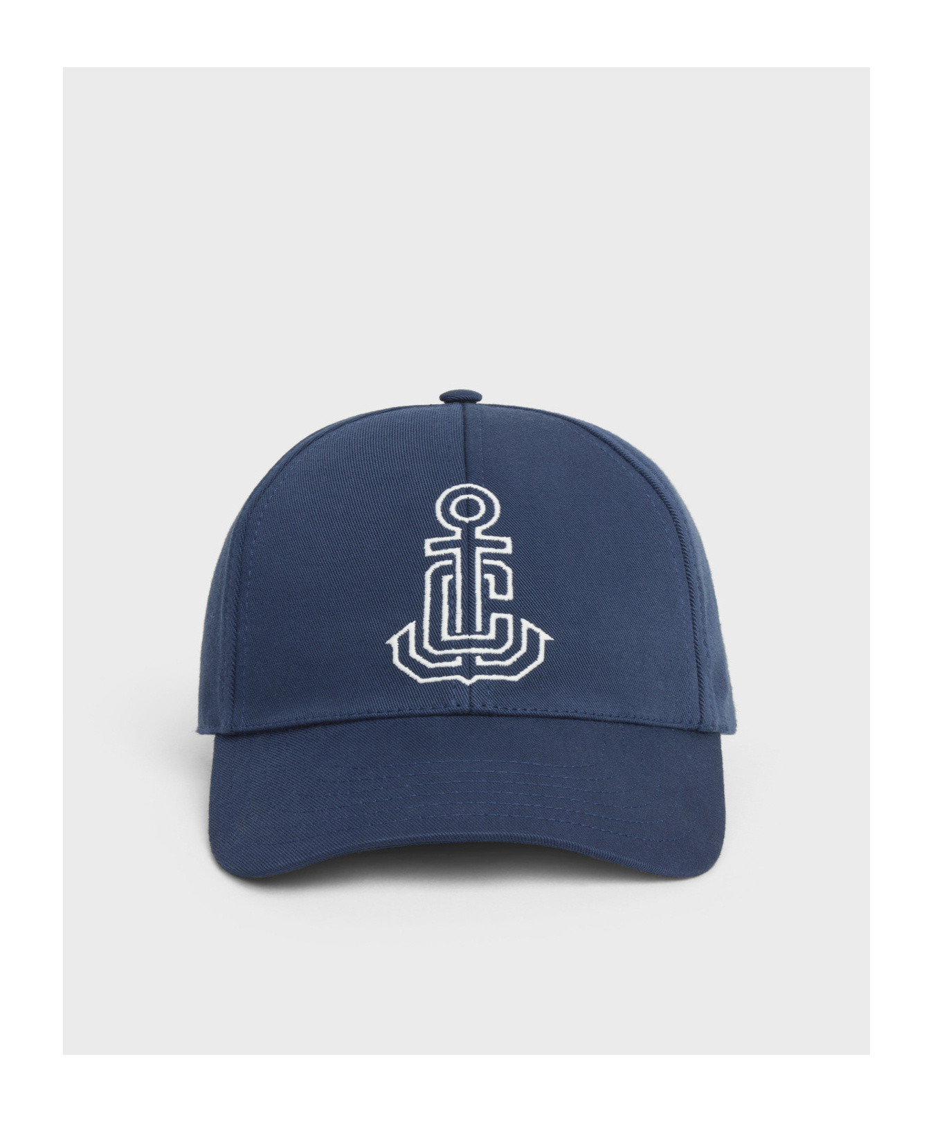 Celine Anchor Baseball Cap In Washed Cotton In Indigo