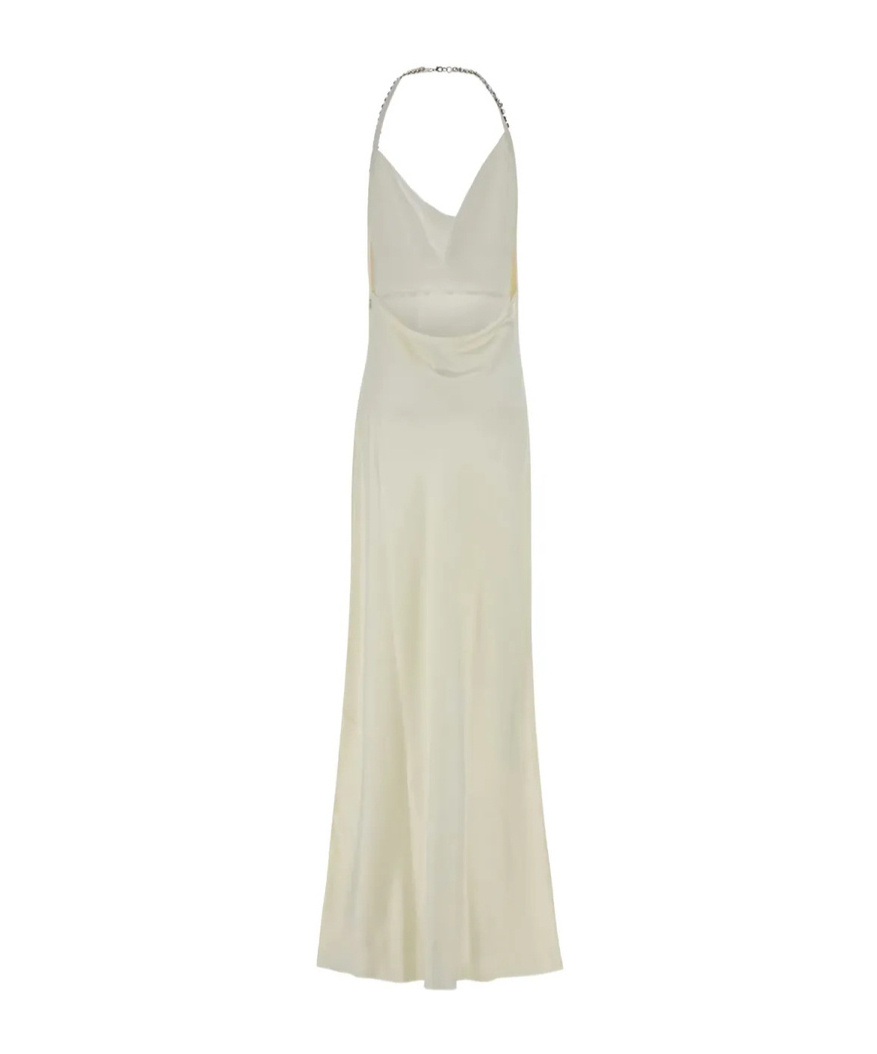 Stella Mccartney Chain-neck Maxi Dress In White
