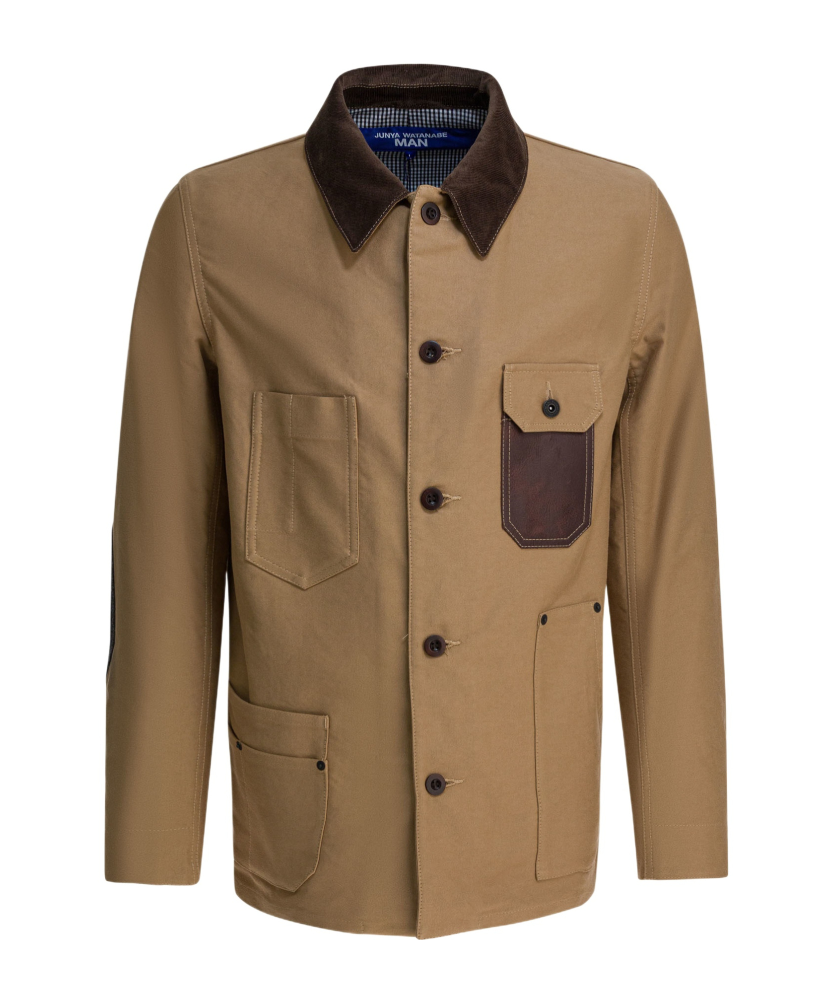 Junya Watanabe Button-down Long-sleeved Casual Jacket In Brown
