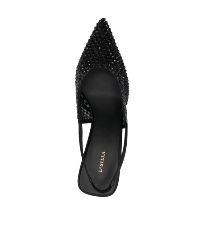 Le Silla Gilda Mesh-panel Pumps In Black