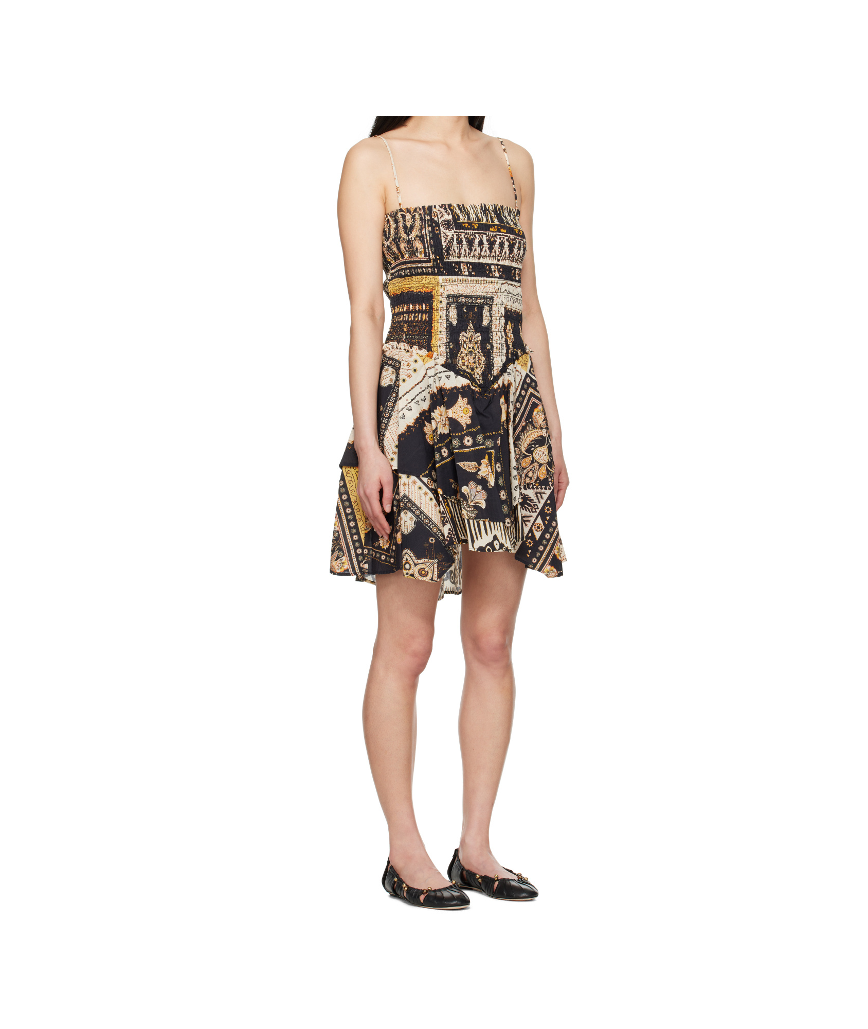 Shop Isabel Marant Étoile Square Neck Dress In Nude