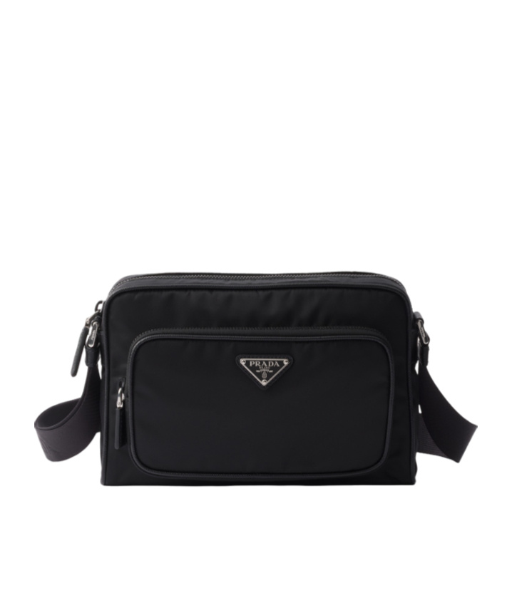 Prada Small Re-nylon And Saffiano Leather Shoulder Bag