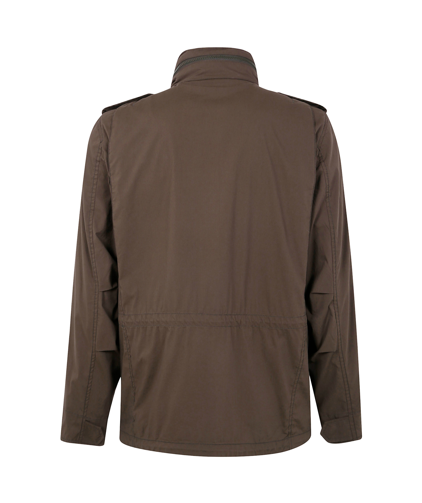Shop Aspesi Mock Neck Jacket In Military