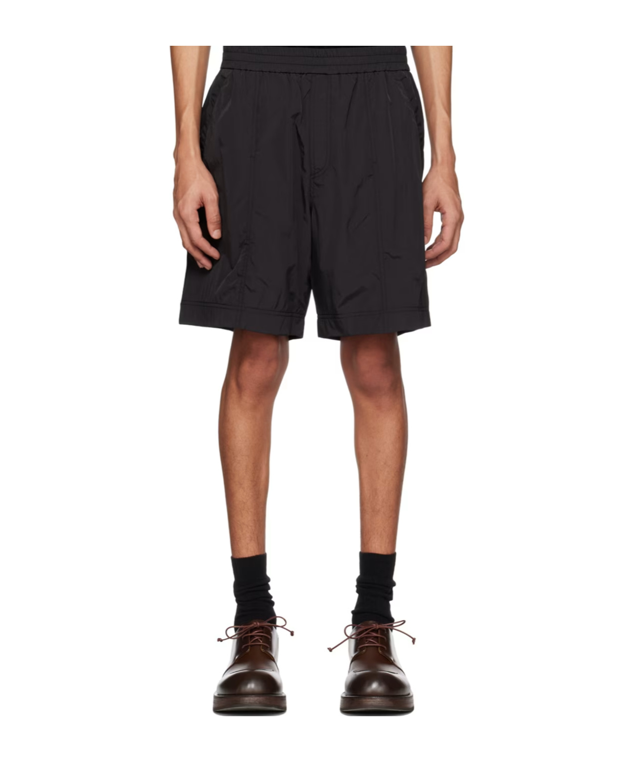 Wooyoungmi Black Four-pocket Shorts In Black