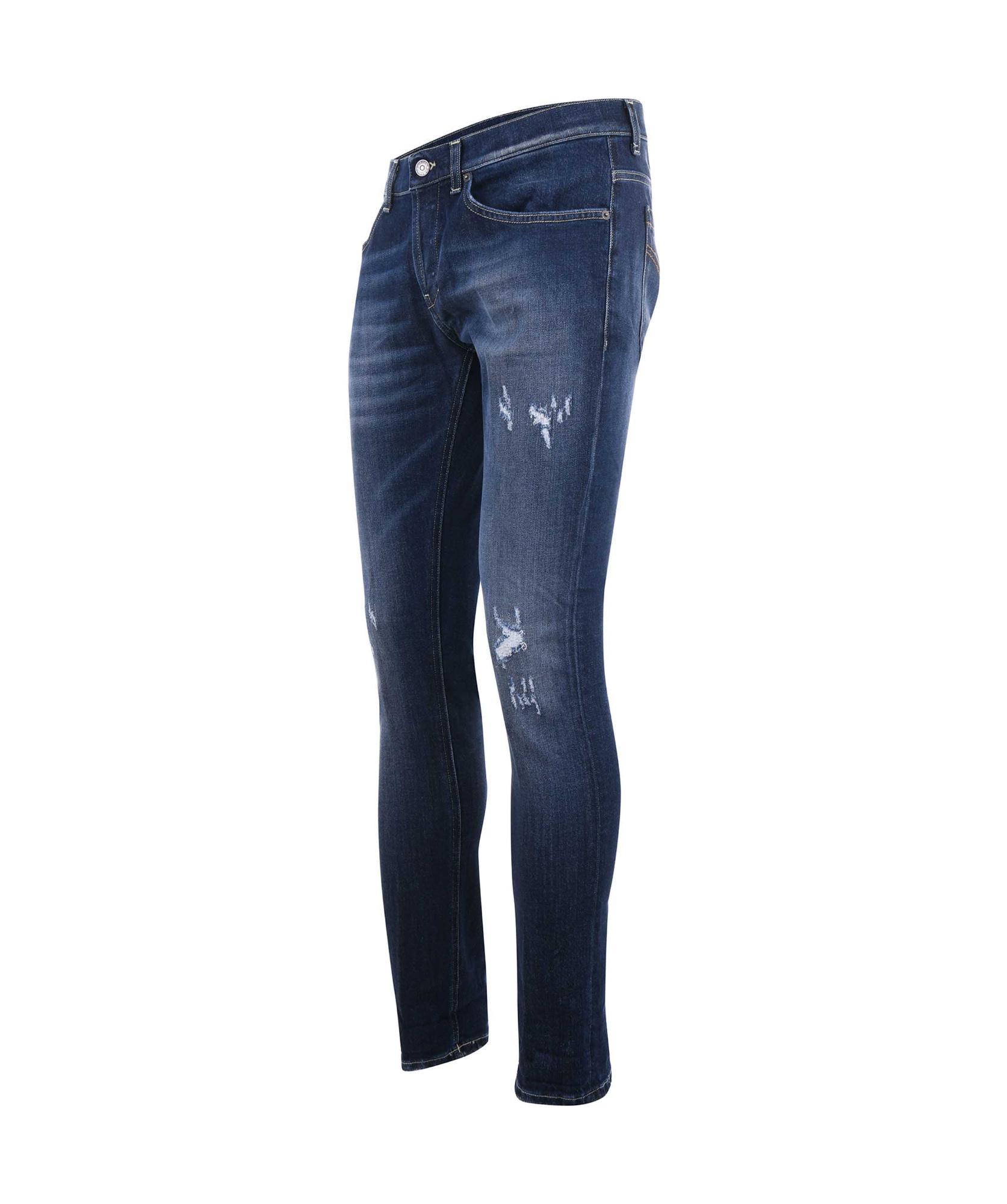 Dondup Belt-loop Jeans In Blue