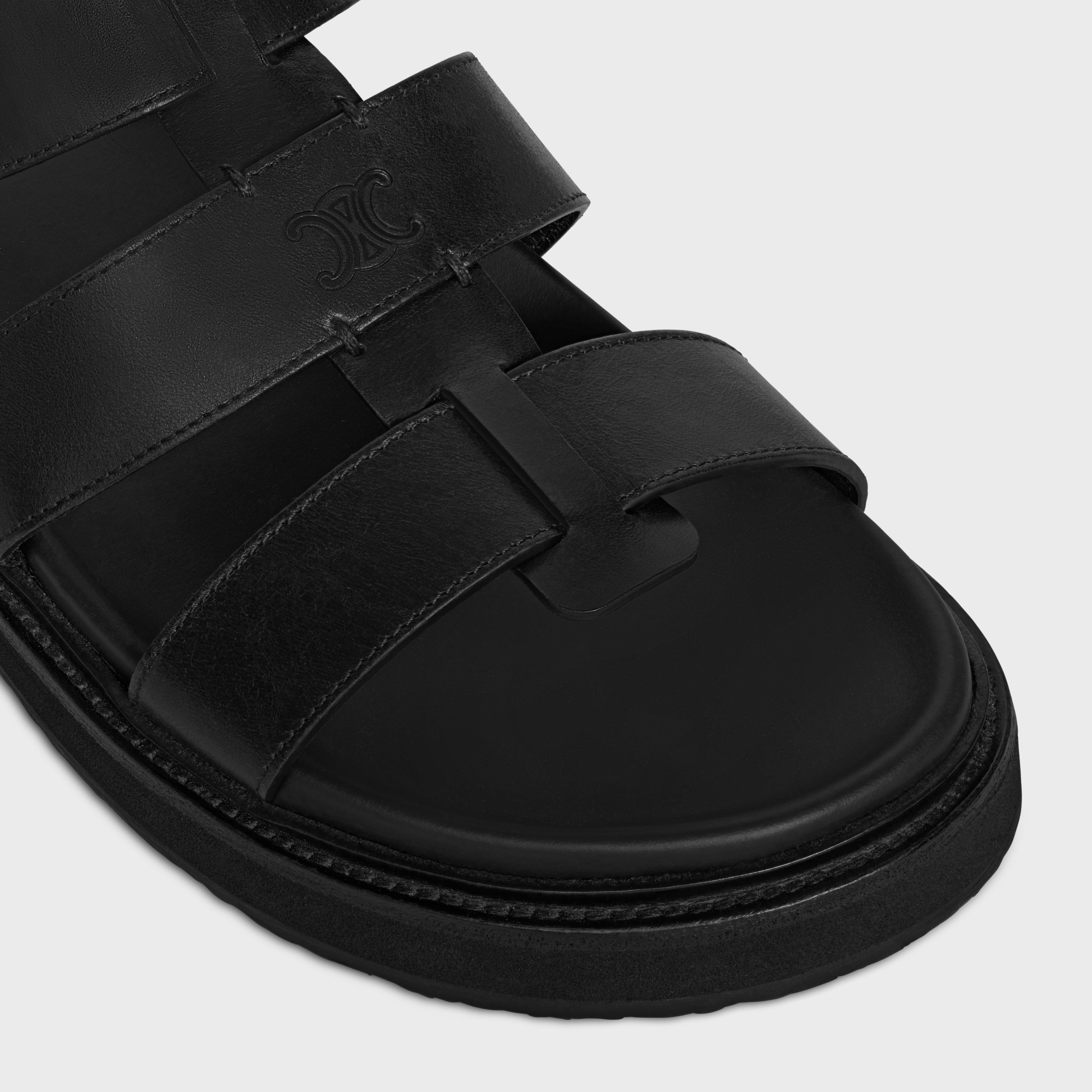 Celine Men Cage Leather Sandals