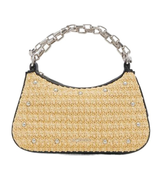 Alexander Mcqueen T-bar Mini Studded Woven Chain Top-handle Bag