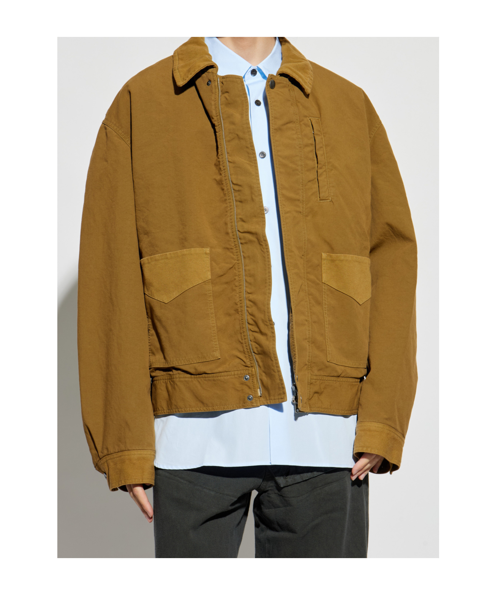 Dries Van Noten Long Sleeve Casual Jacket In Brown