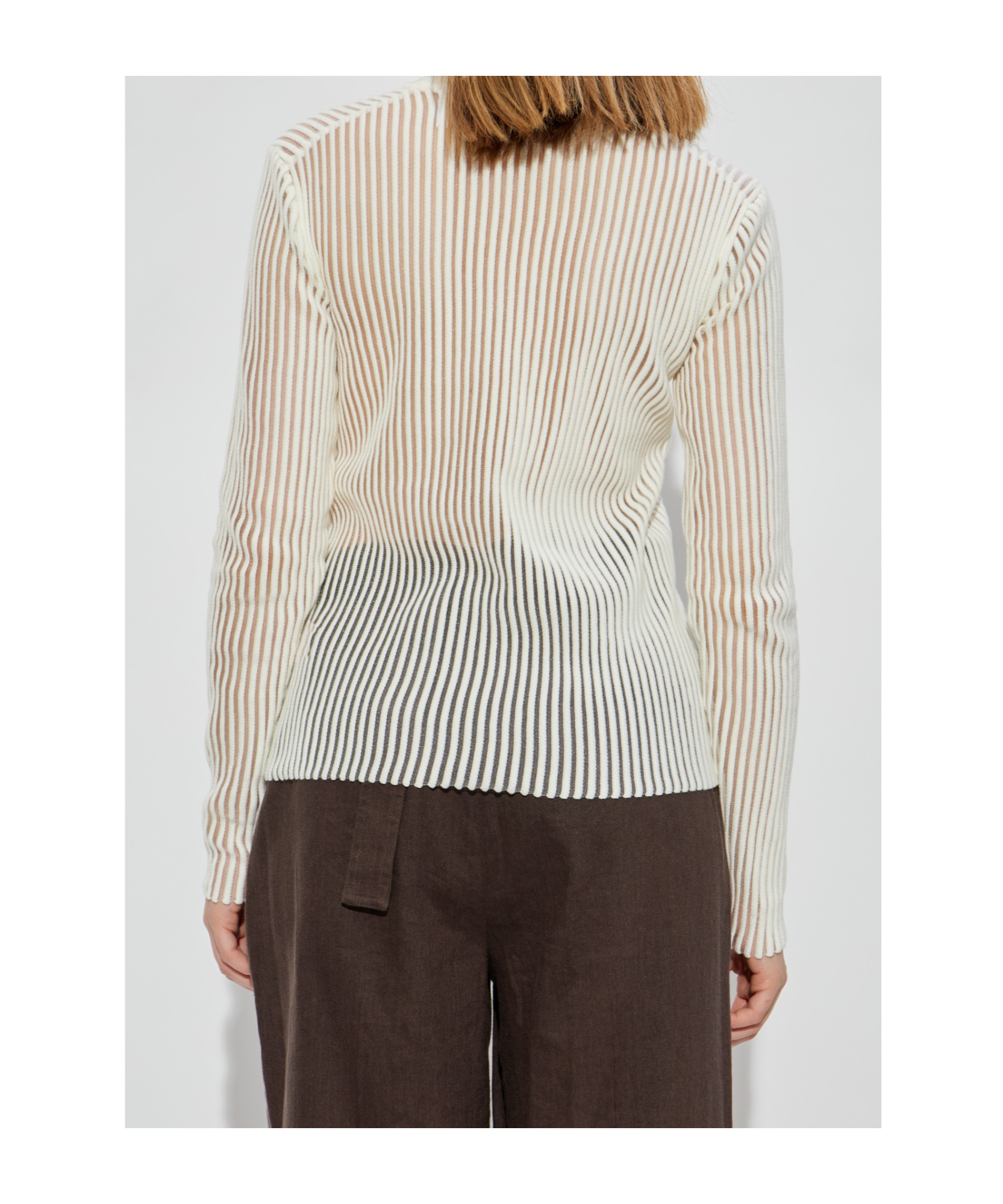 Helmut Lang Long-sleeved T-shirt In White