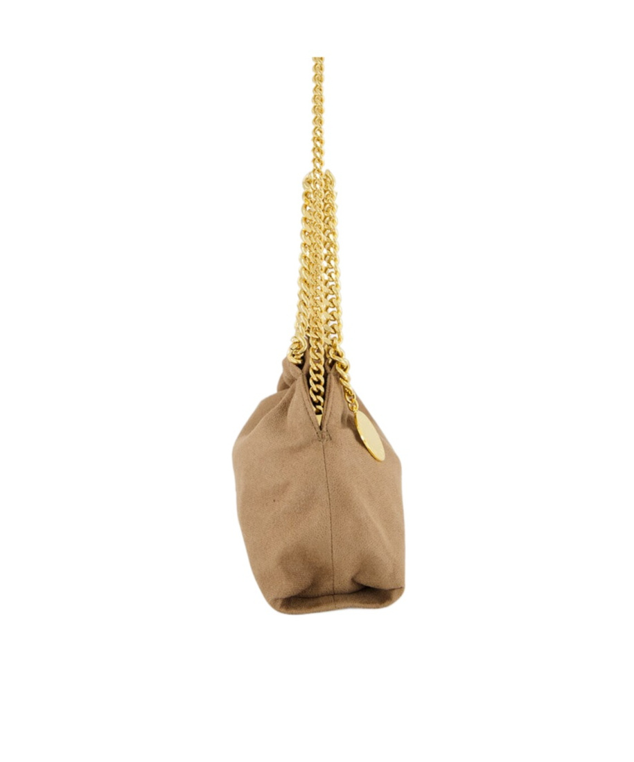 Stella Mccartney Falabella Mini Crossbody Drawstring Bags In Brown