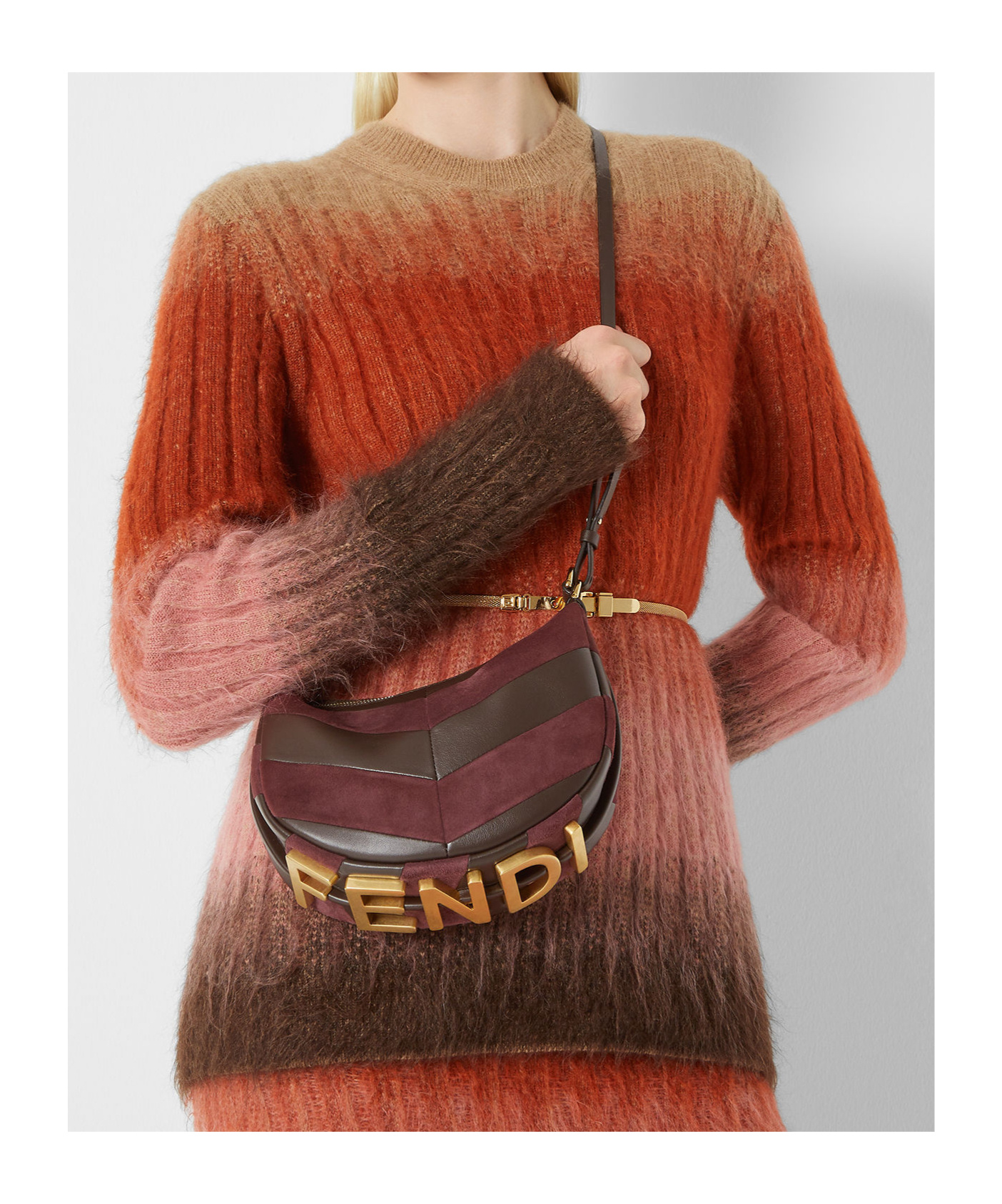 Fendi Vanite Knit Sweater Sweaters And Cardigans Multicolor In Multi