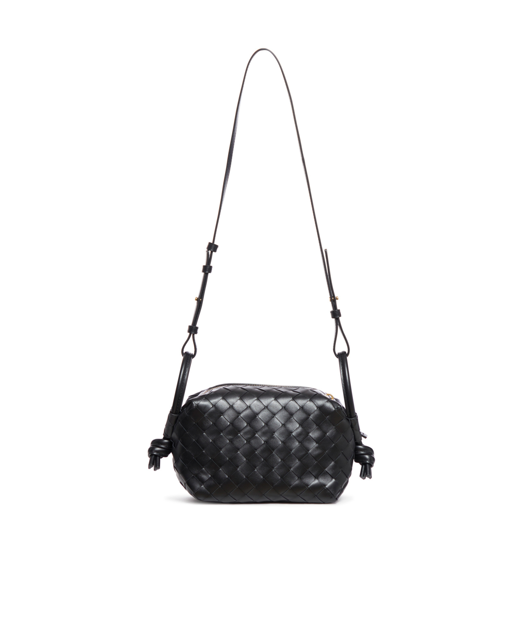 Bottega Veneta Small Loop Cross-body Bag In Black