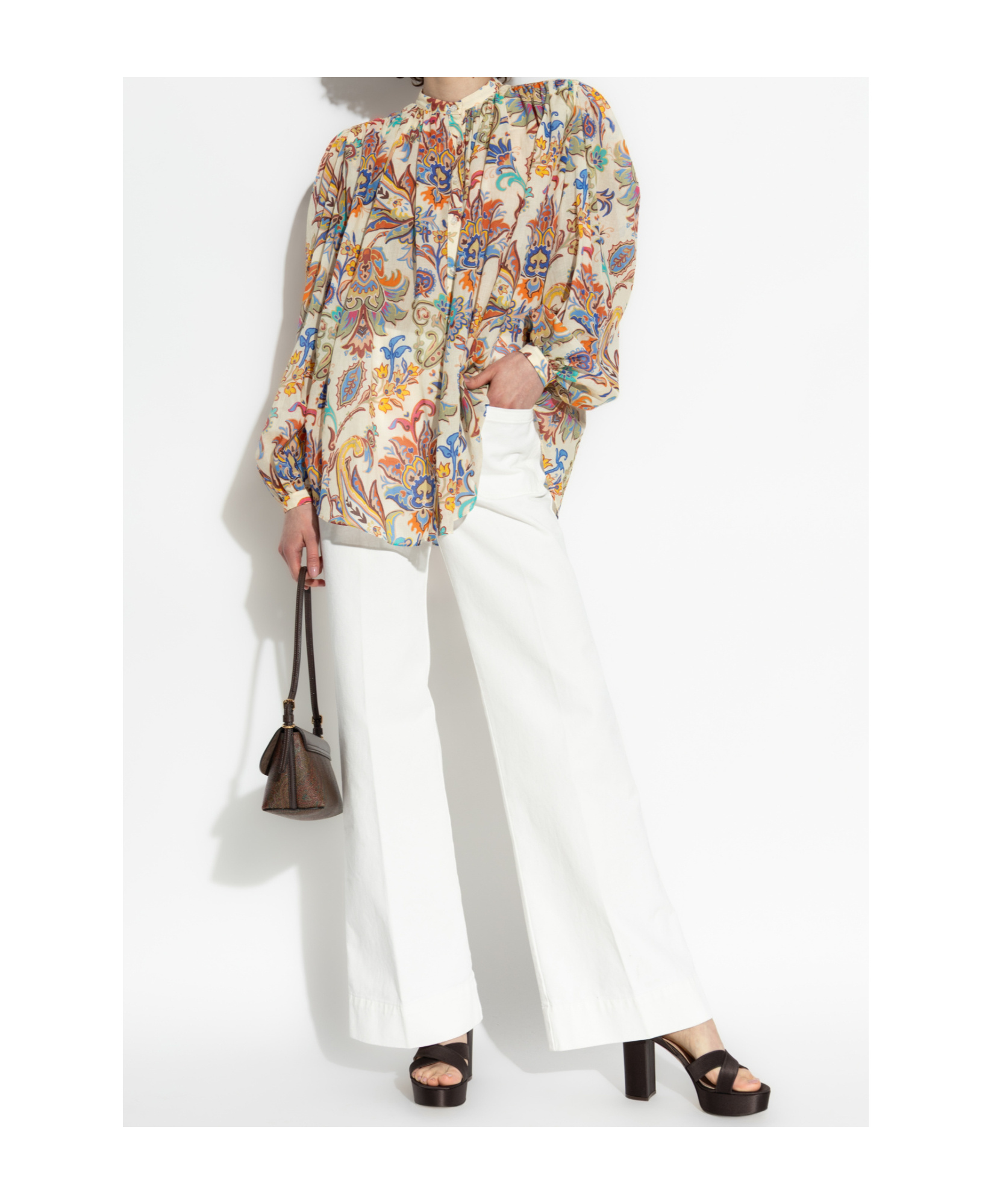 Etro Paisley-print Cotton-voile Blouse