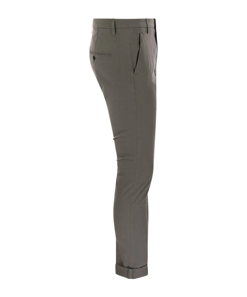 Dondup Gaubert Slim Fit Gabardine Trousers In Black