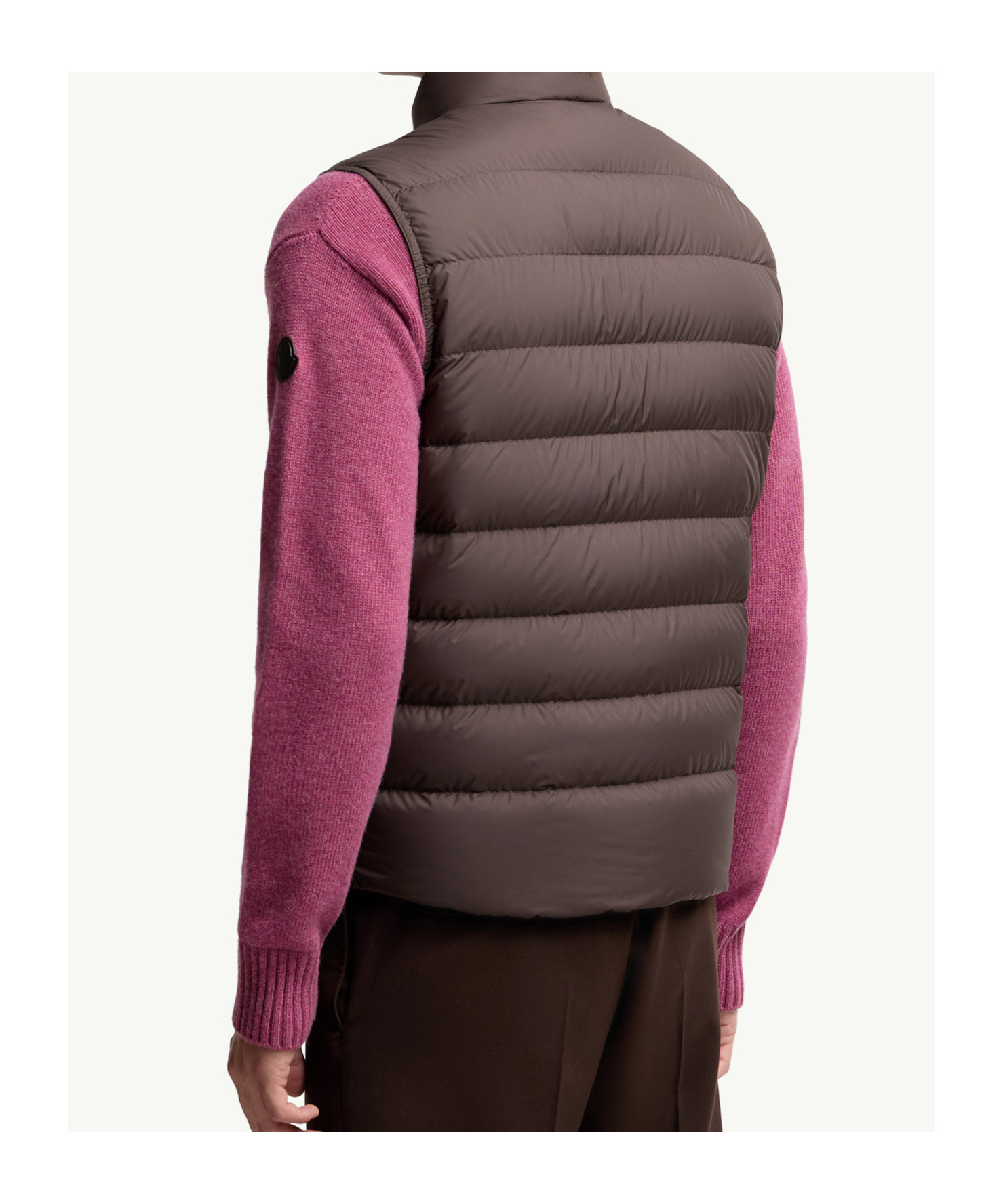 Moncler Treompan Down Vest In Brown
