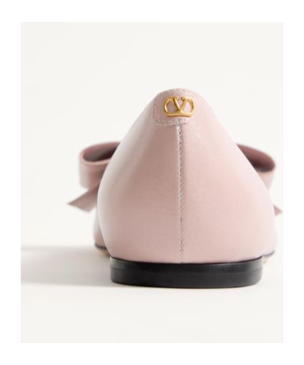 Valentino Garavani Bowow Kidskin Ballerina Woman Water Rose 41