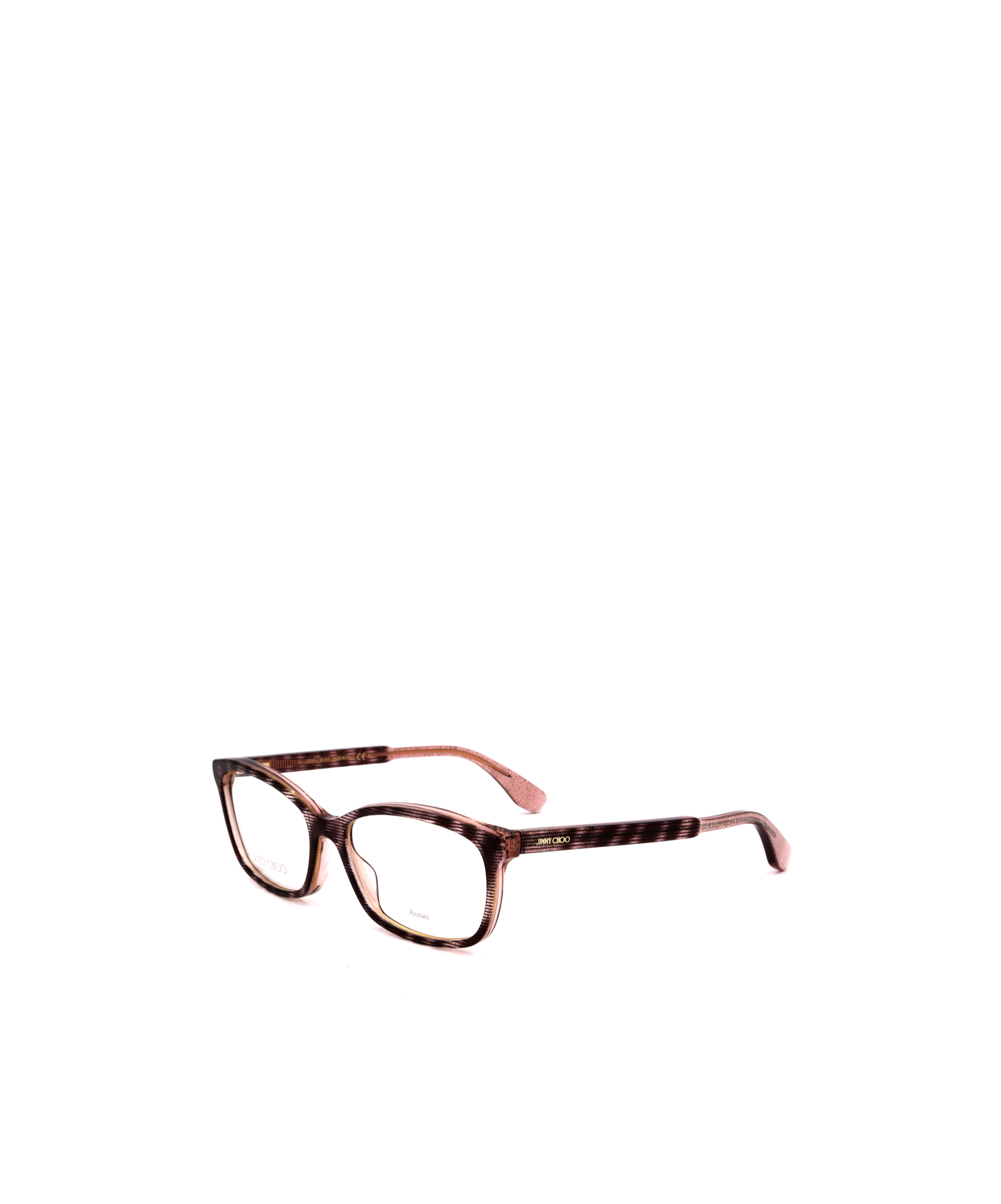 Jimmy Choo Eyewear Rectangular Frame Glasses In White