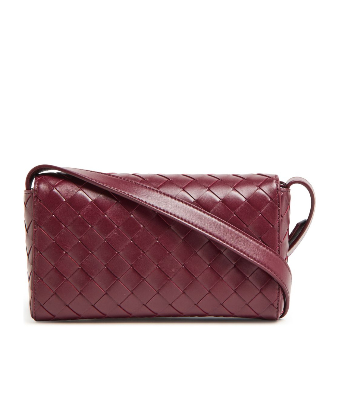 Shop Bottega Veneta Flap Shoulder Bag In Red