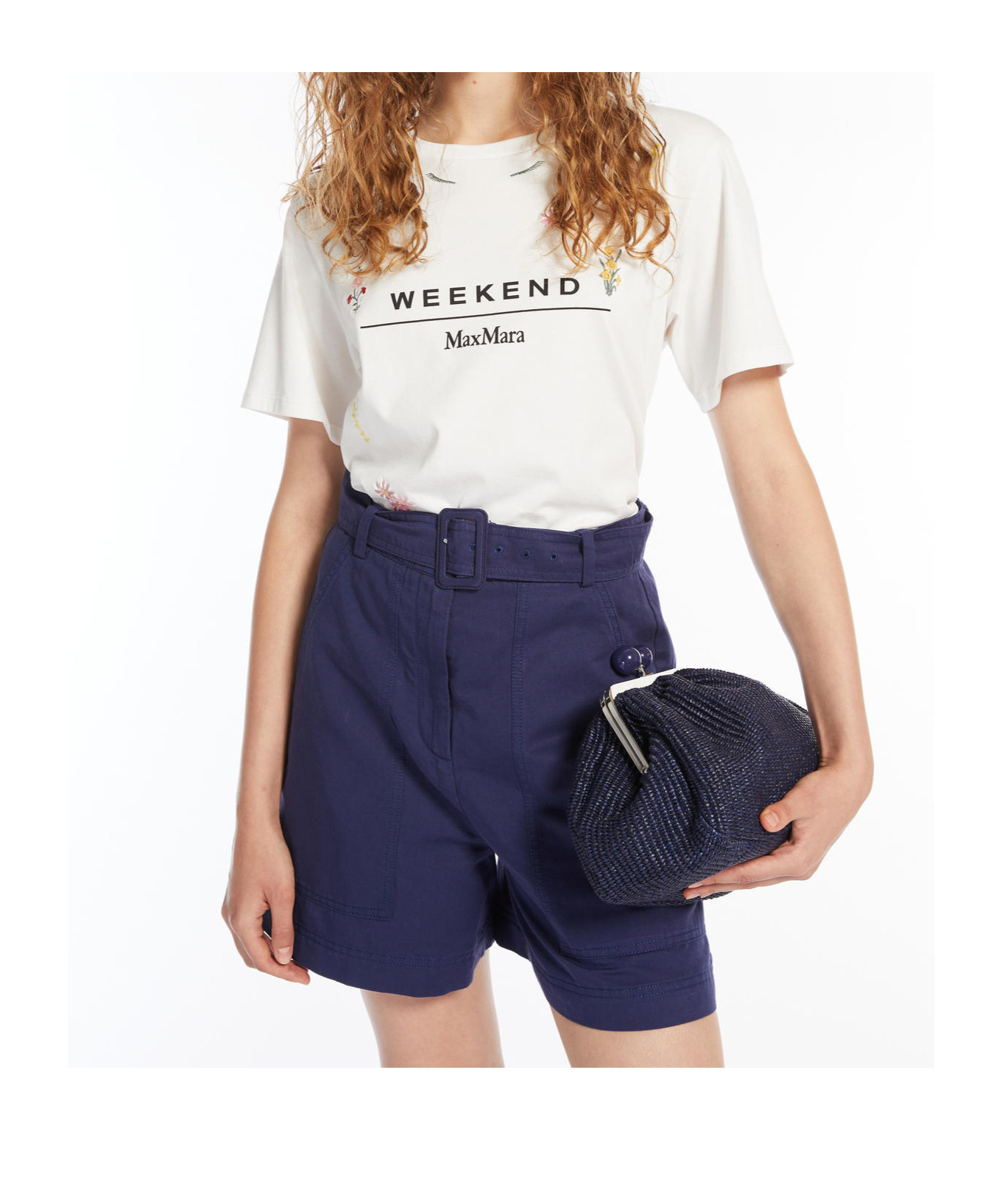 Weekend Max Mara Short-sleeved T-shirt In White