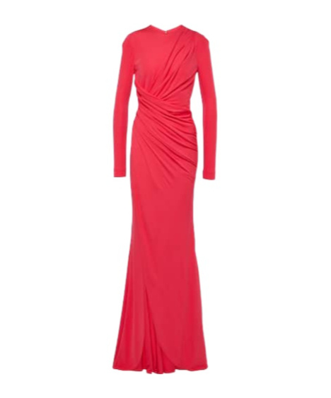 Elie Saab Gathered Gown In Purple