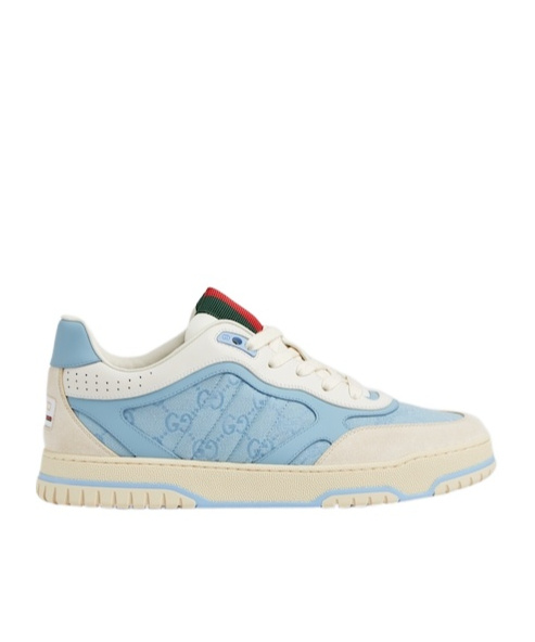 Gucci Re-web Lace-up Sneakers In Blue