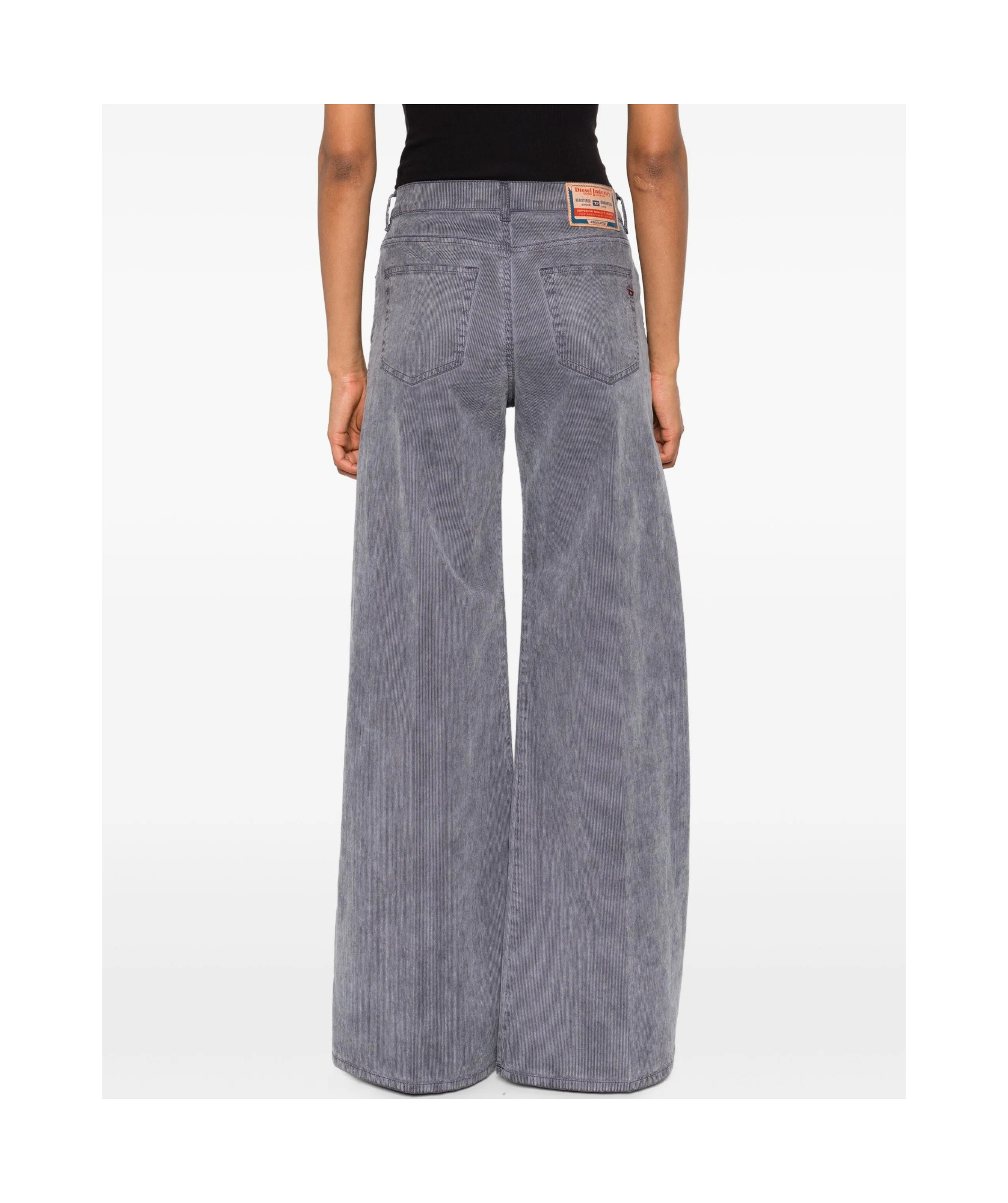 Diesel 1978 D-akemi 068sd Flare-leg Jeans In Gray