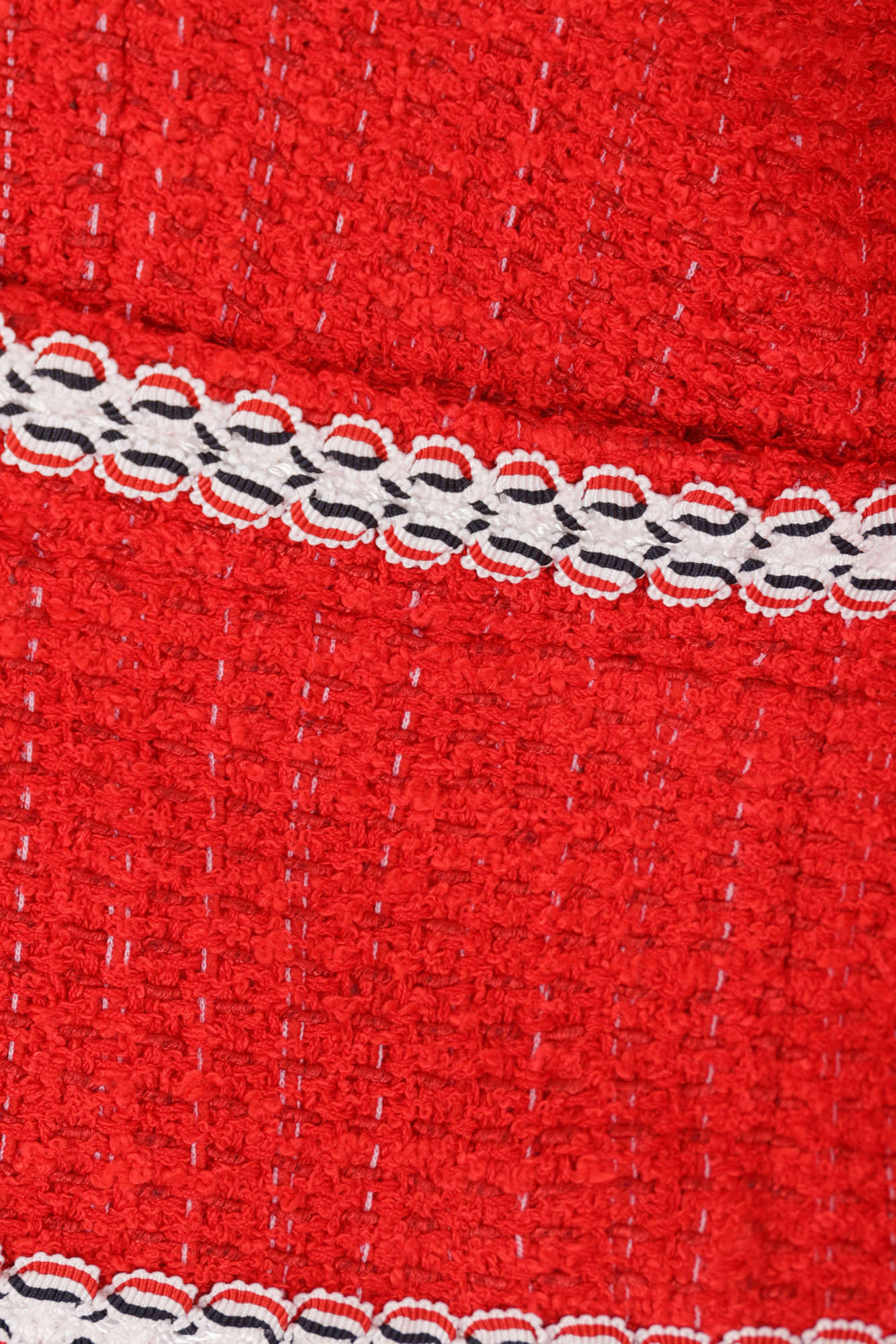 Thom Browne Round Neck Sweater In Red