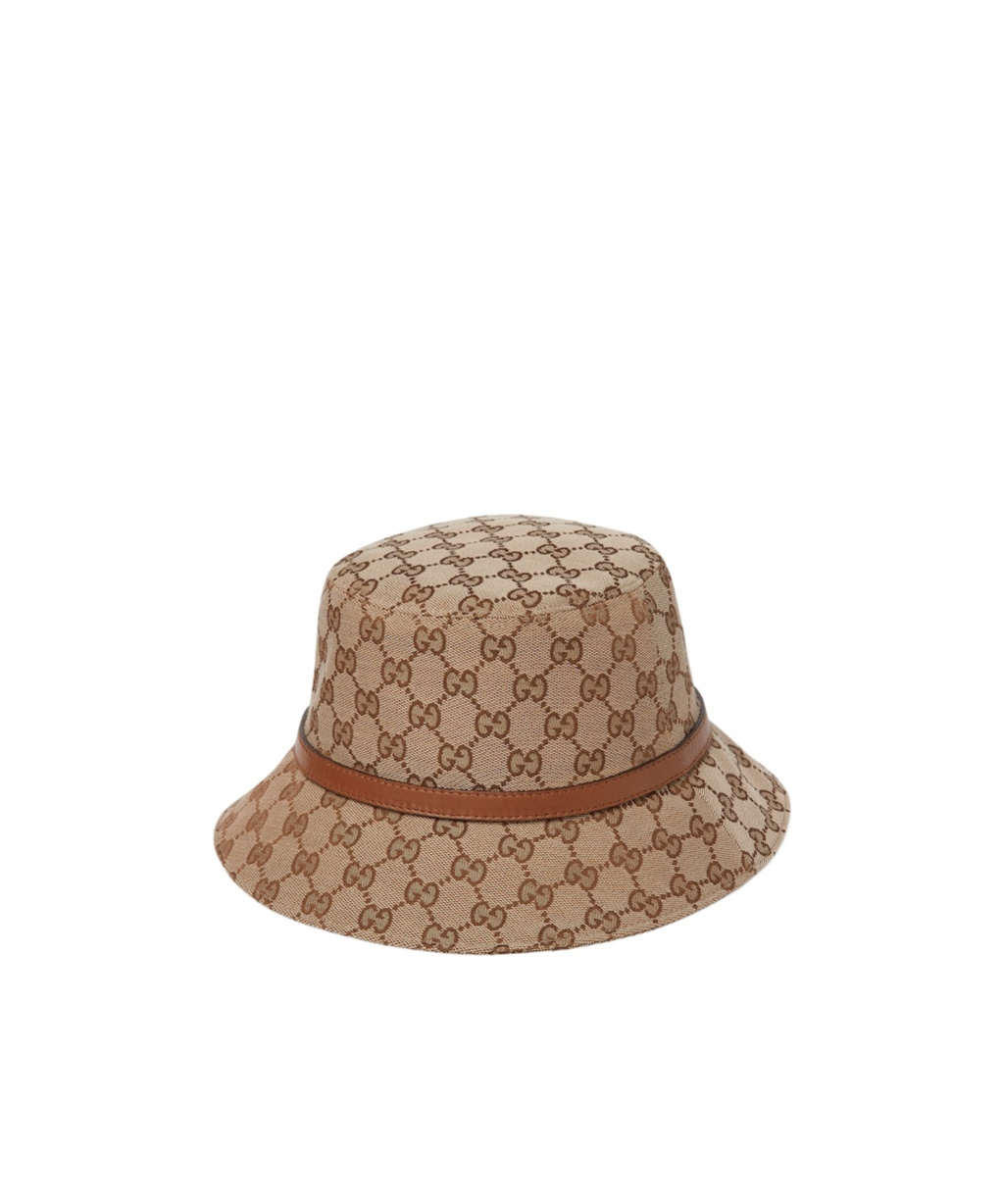Gucci Gg Canvas Bucket Hat In Brown