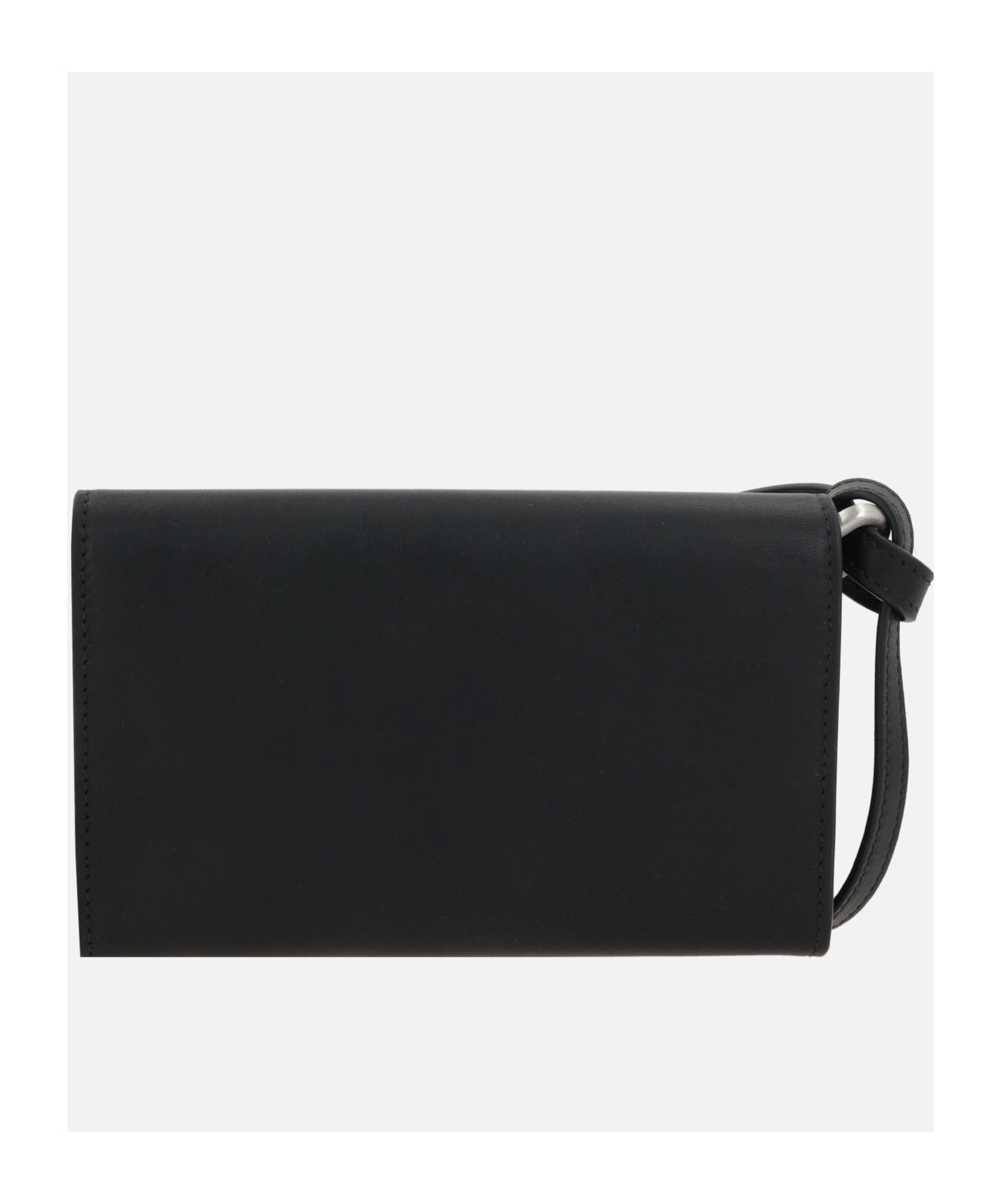 Rick Owens Porteville Leather Clutch In Black