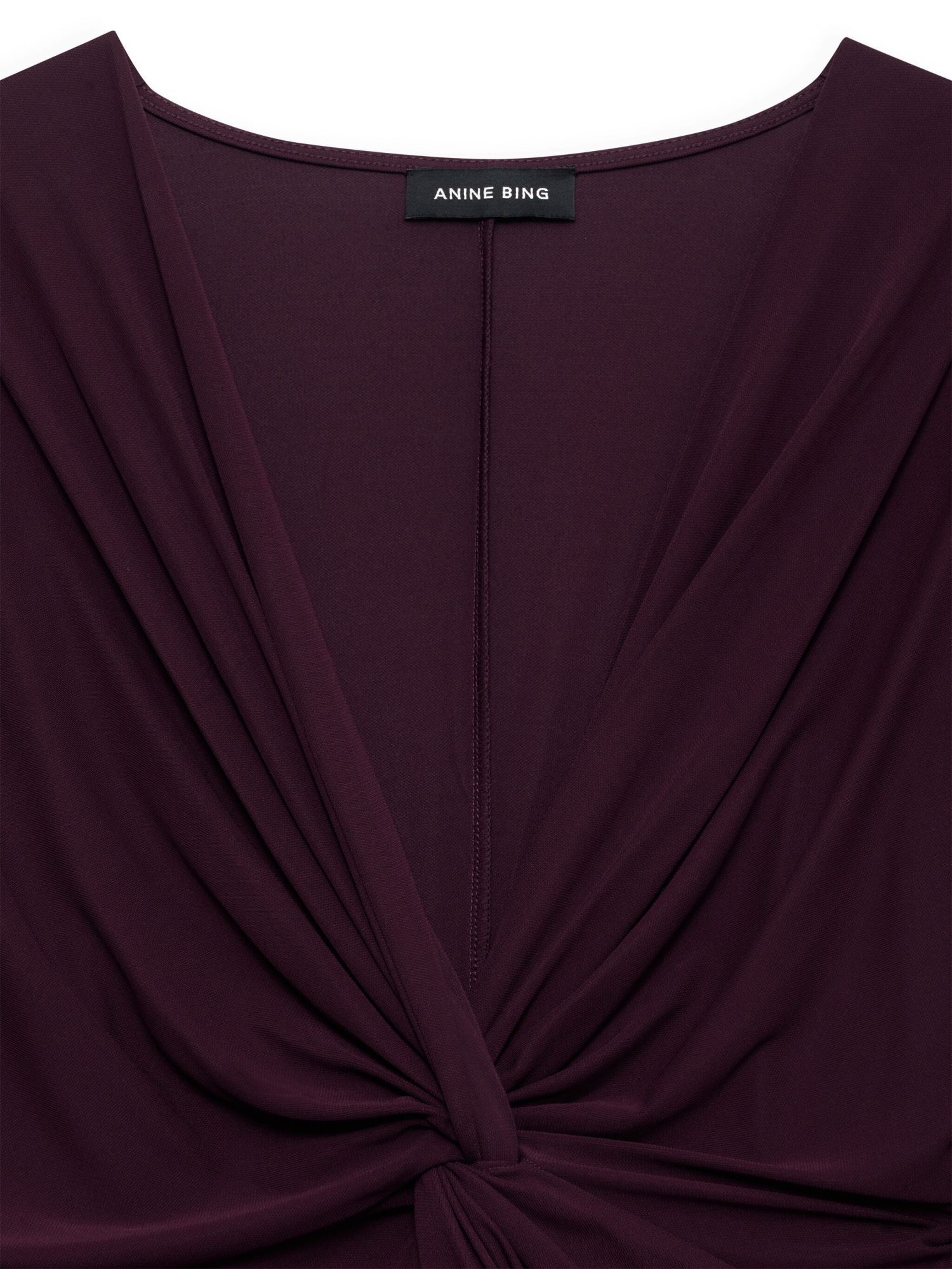 Shop Anine Bing Mathilde Long-sleeved Dress In Black