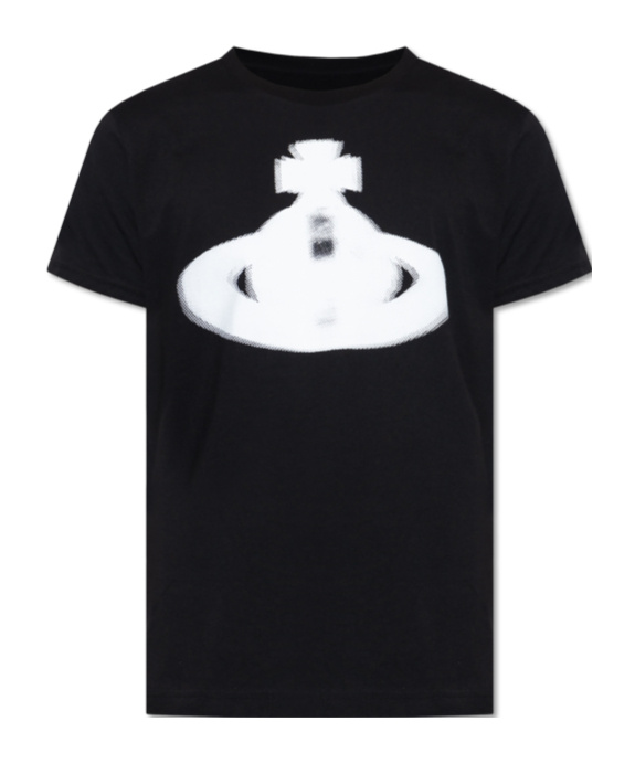 Shop Vivienne Westwood Orb-print T-shirt In Black