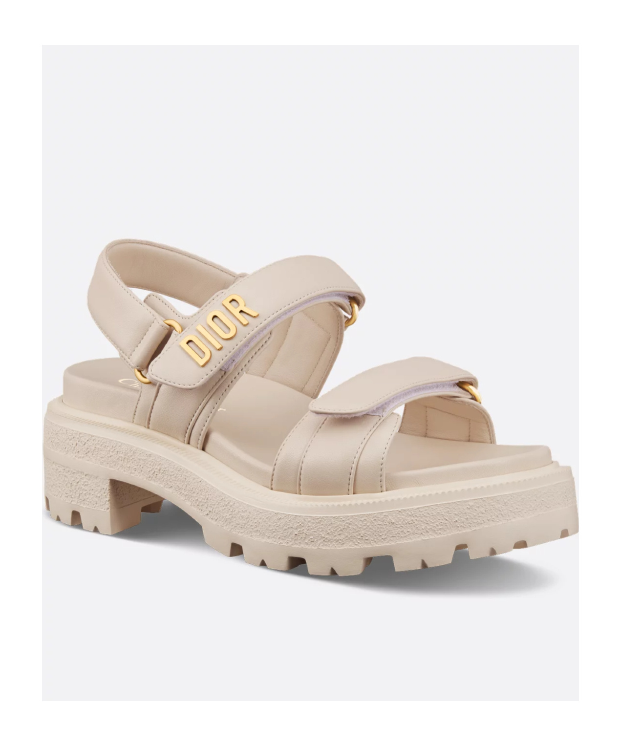 Dior Act Platform Sandal In Light Biscuit Color