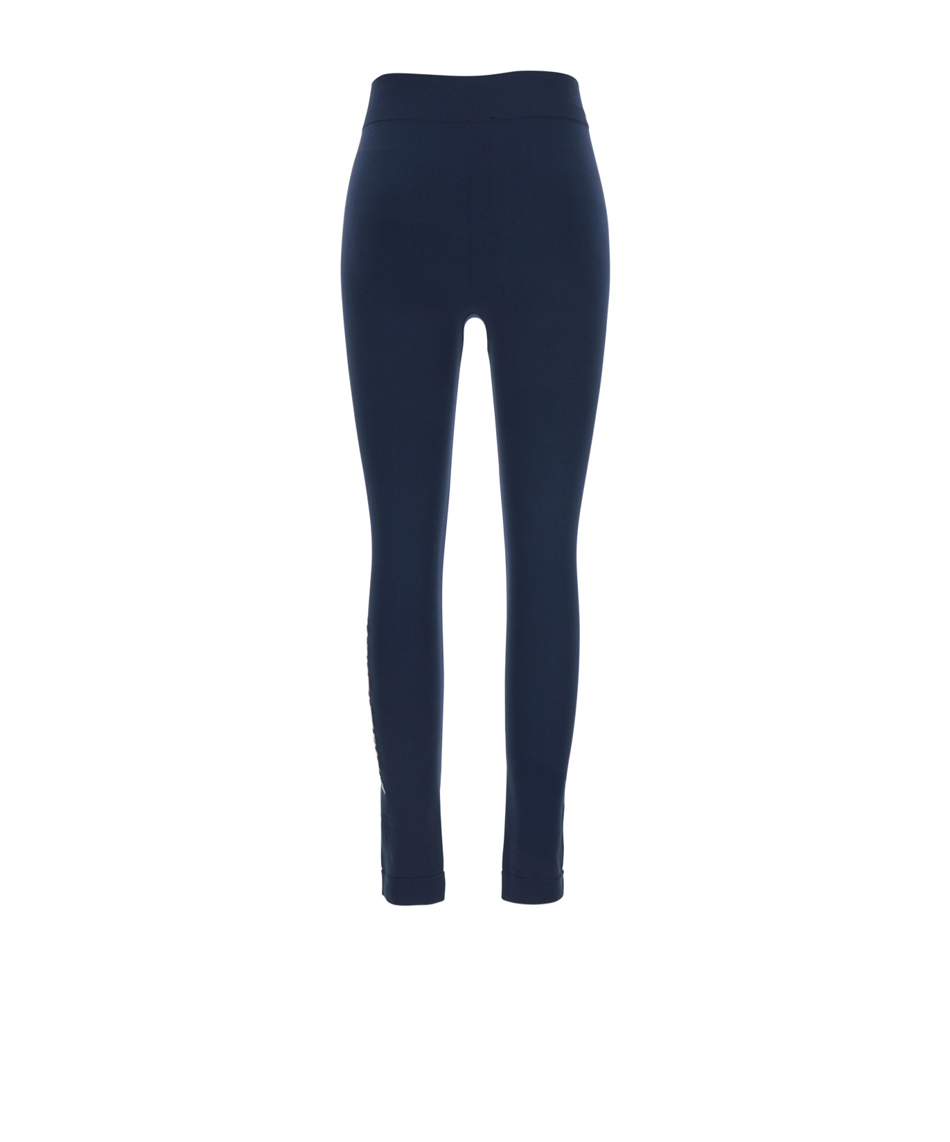 Max Mara Stretch Technical Fabric Leggings In Blue