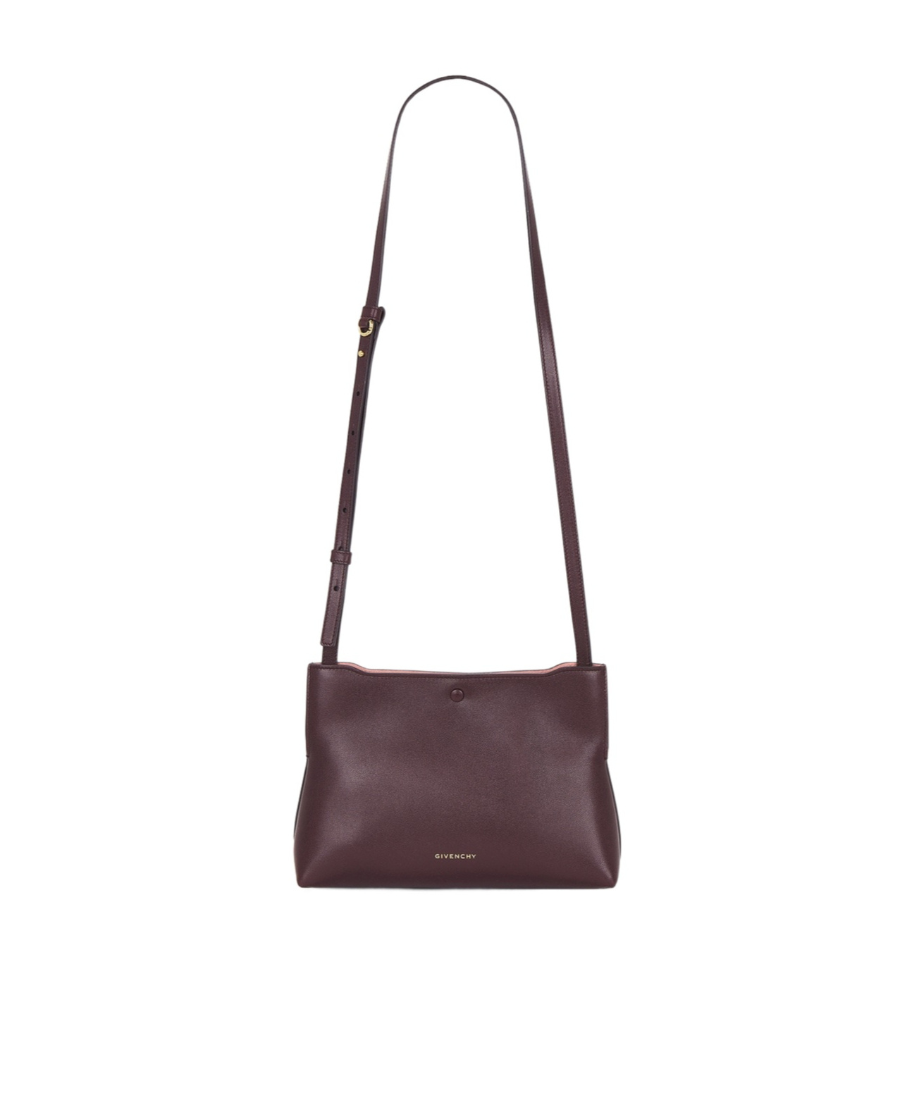 Givenchy Snap Button Shoulder Bag In Brown