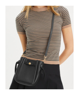 Tory Burch Romy Small Crossbody Bag In Black