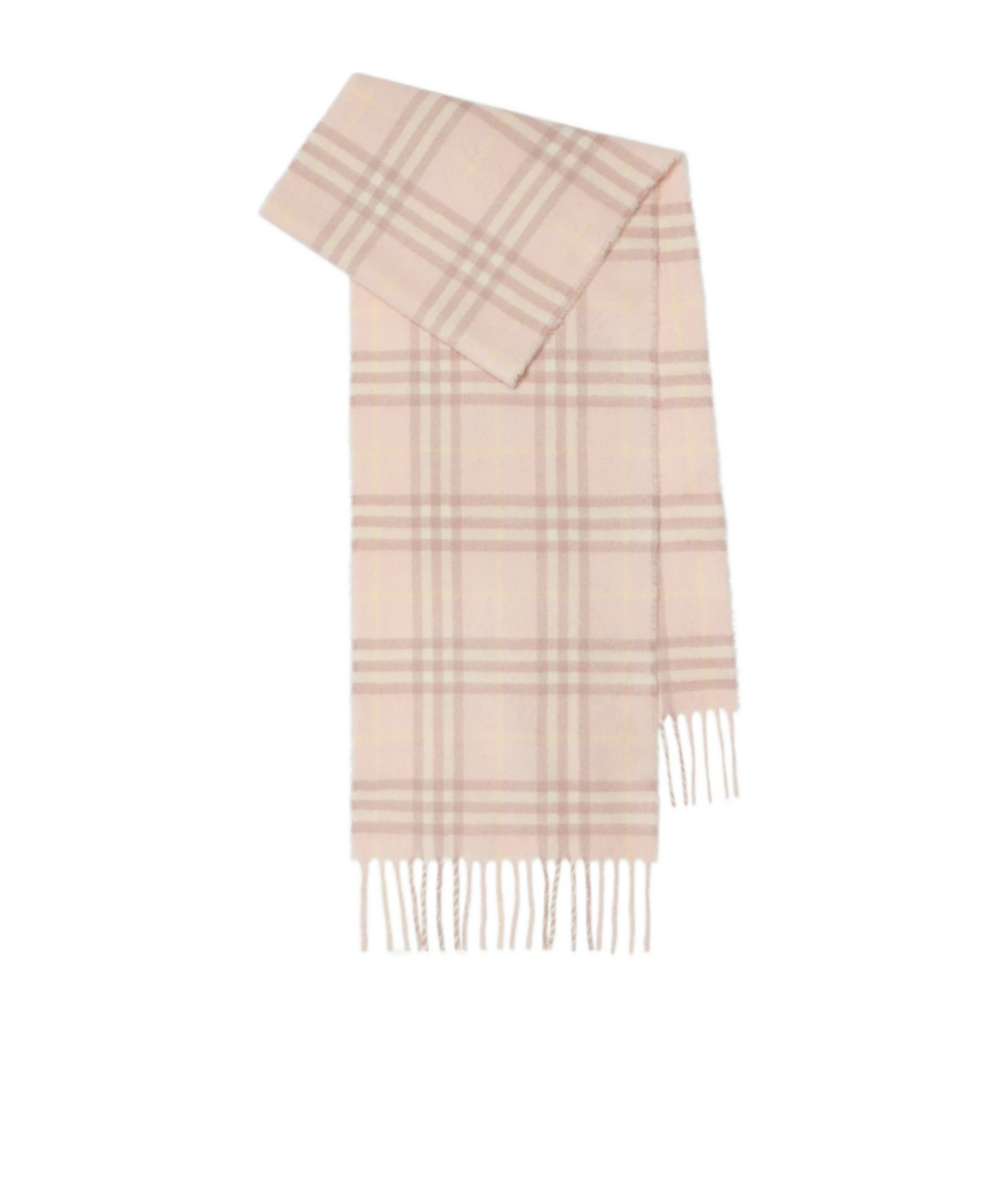 Burberry Checked Cashmere Scarf In Neutral
