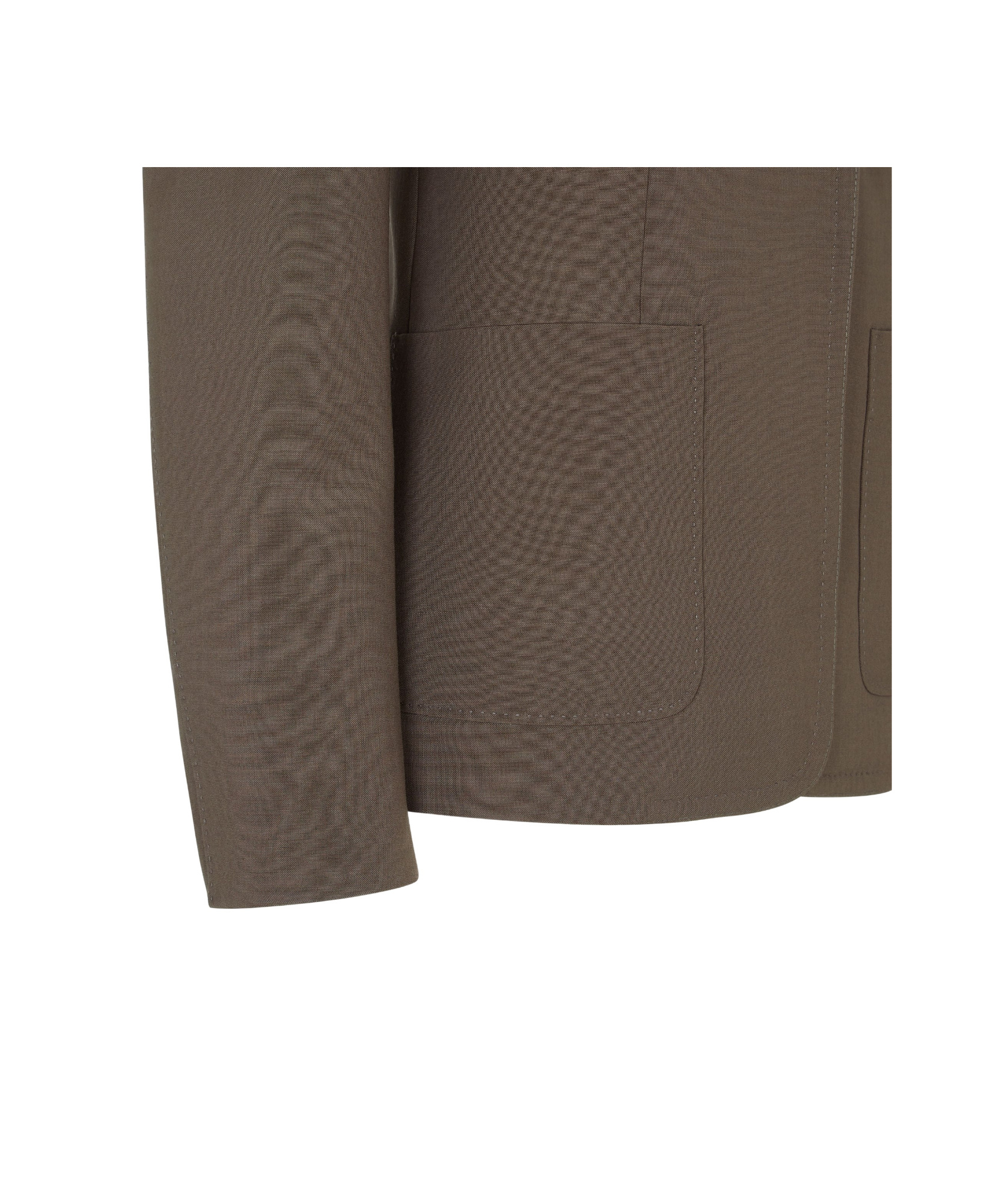 Fendi Wool Mohair Tailored Blazer Notched Collar In Brown