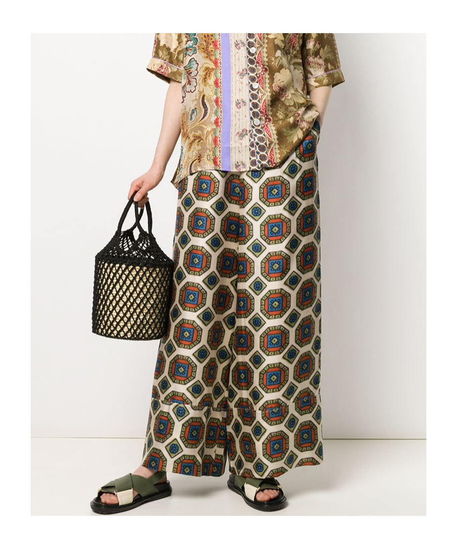 Pierre-louis Mascia Patterned Casual Pants In Multi