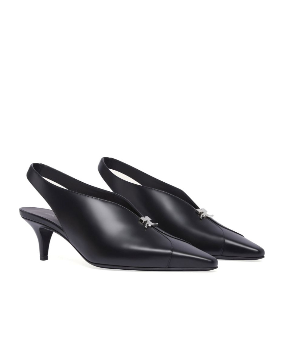Shop Courrèges High-heeled Sandals In Black
