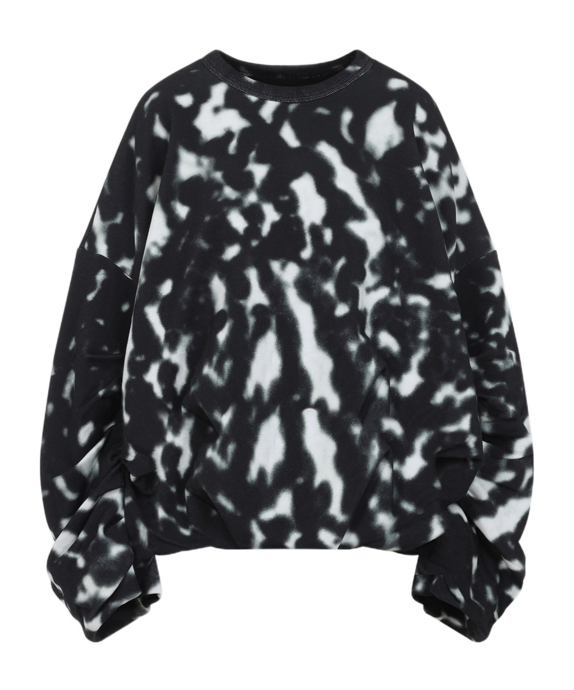 Shop Dries Van Noten Draped Sweatshirt In Black