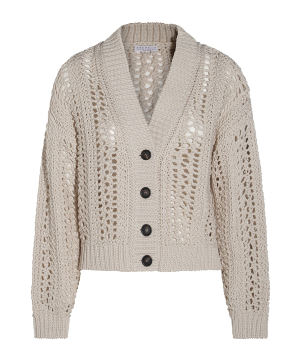 Brunello Cucinelli Long-sleeved Sweater In Nude